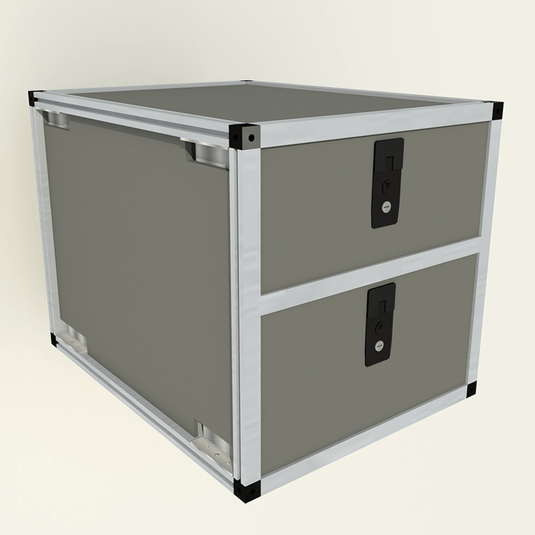 Goose Gear Drawers Double Drawer Module - 20 3/16