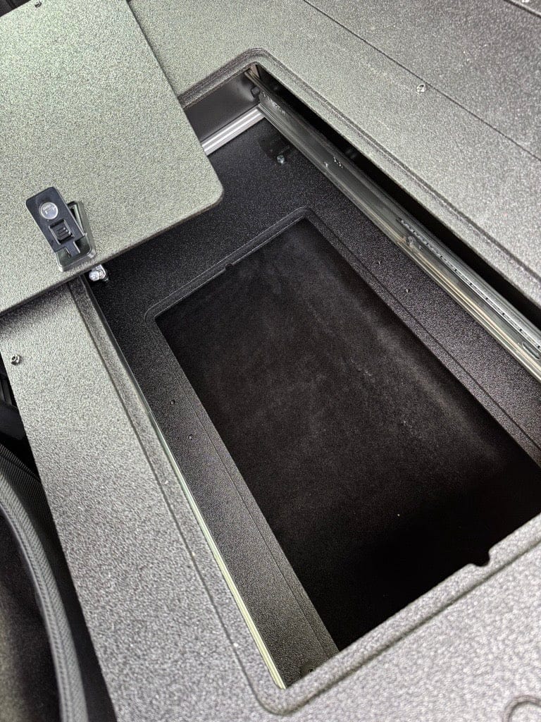 Goose Gear Drawers Ford - F250-F550 - 2017-Present - 4th-5th Gen - Super Cab - without the center mounted B&O Subwoofer - Explore Series - Single Drawer Module - With Fitted Top Plate