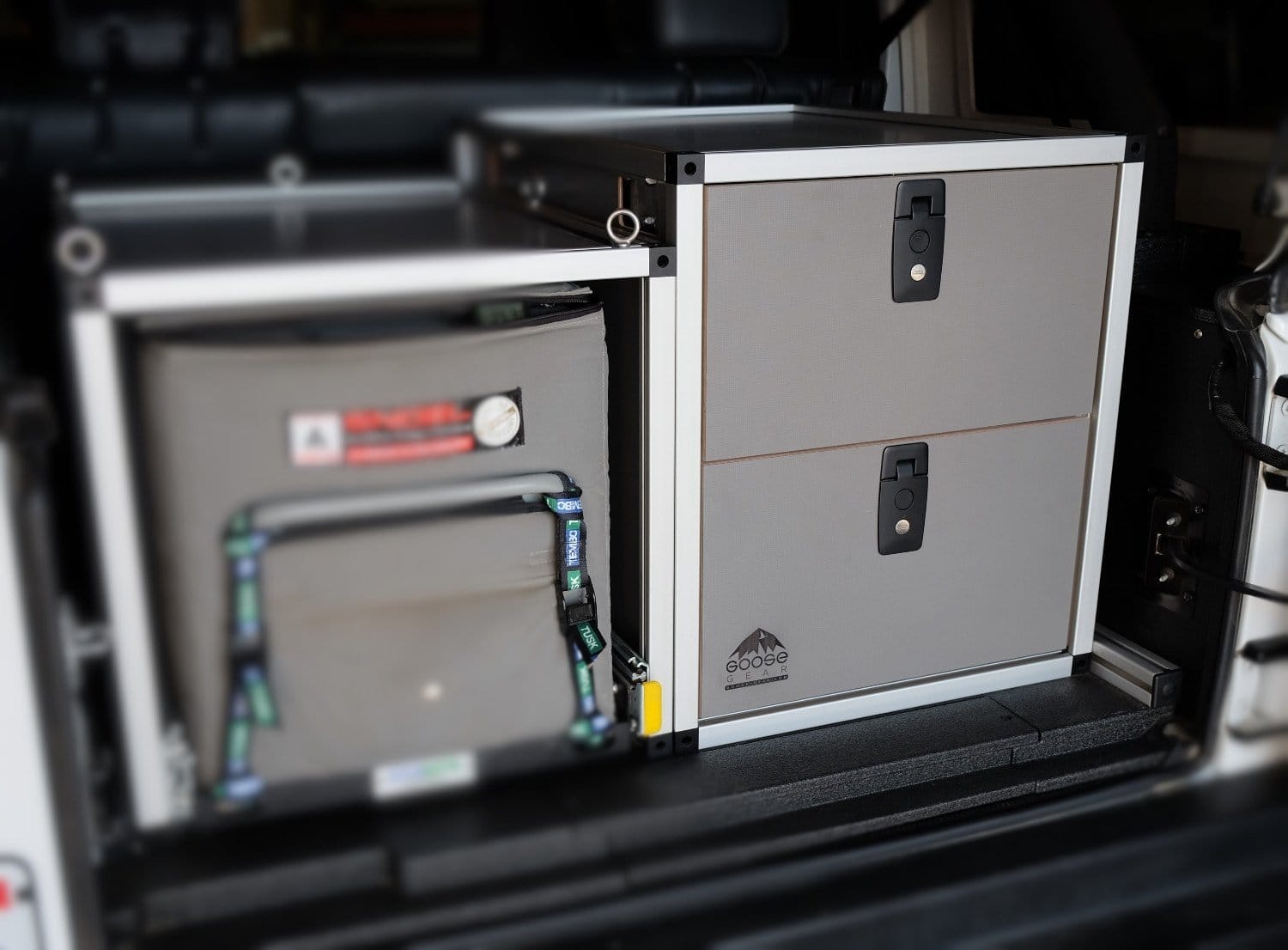 Goose Gear Drawers Jeep Wrangler JK 2007-2018 2 Door - Double Drawer Module 19 3/16