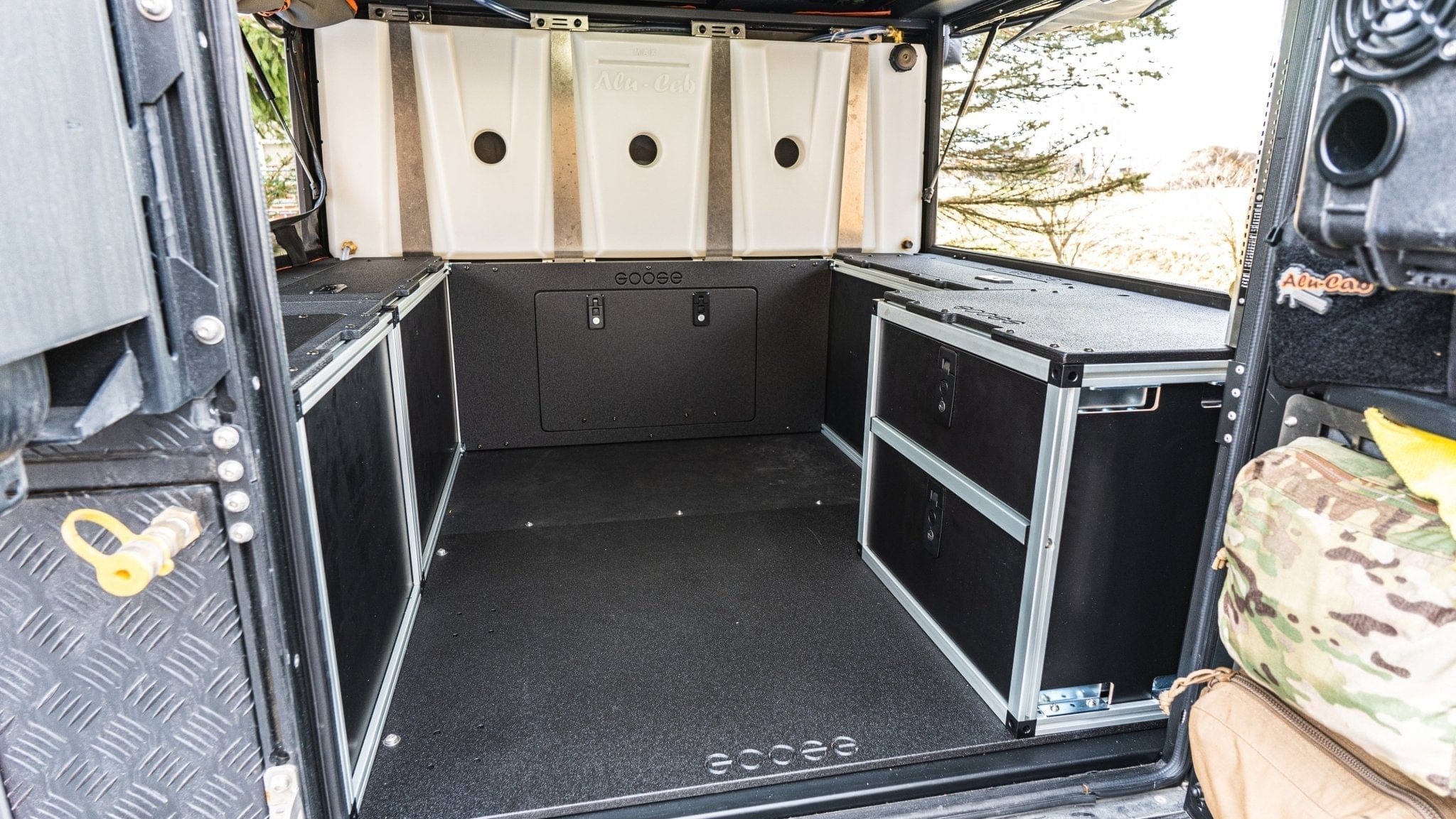 Goose Gear Drawers + Organization Alu-Cab Canopy Camper V2 - Ford Ranger 2019-2023 4th Gen. - Rear Double Drawer Module - 5' Bed