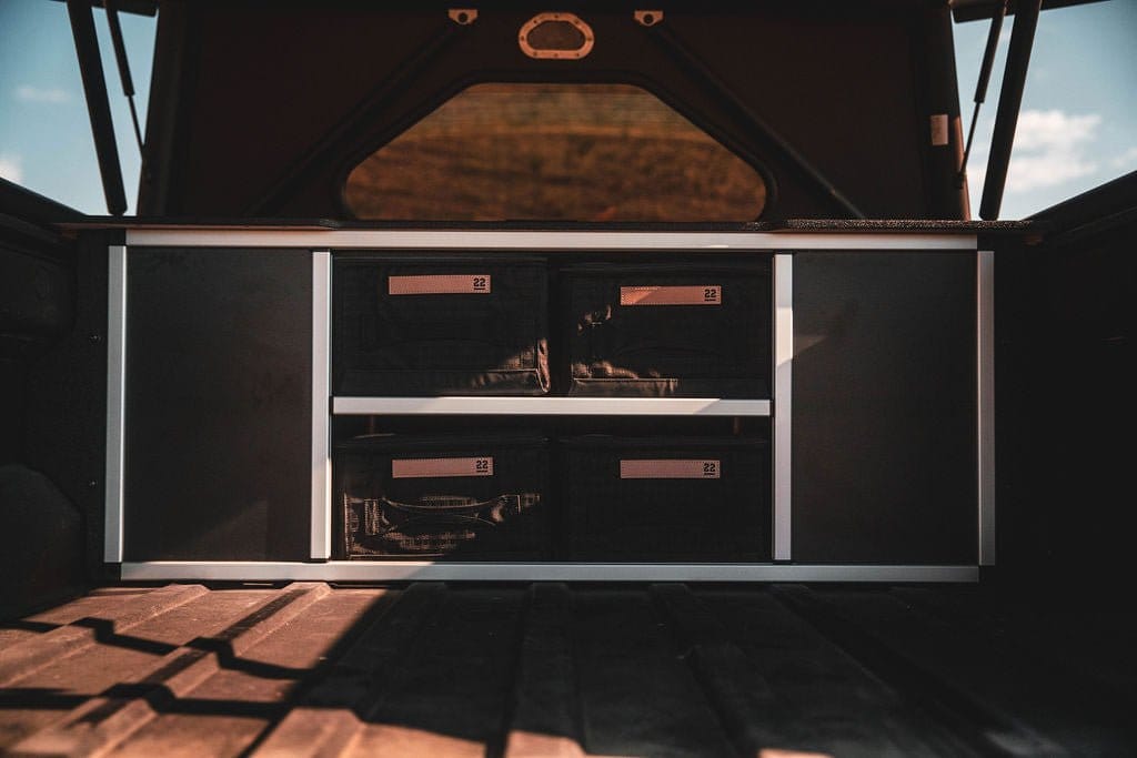 Goose Gear Drawers + Organization Bed Cargo Module Rivian - R1T - 2022-Present - 1st Gen - 4.5' Bed - Explore Series -  UltraLite - GFC