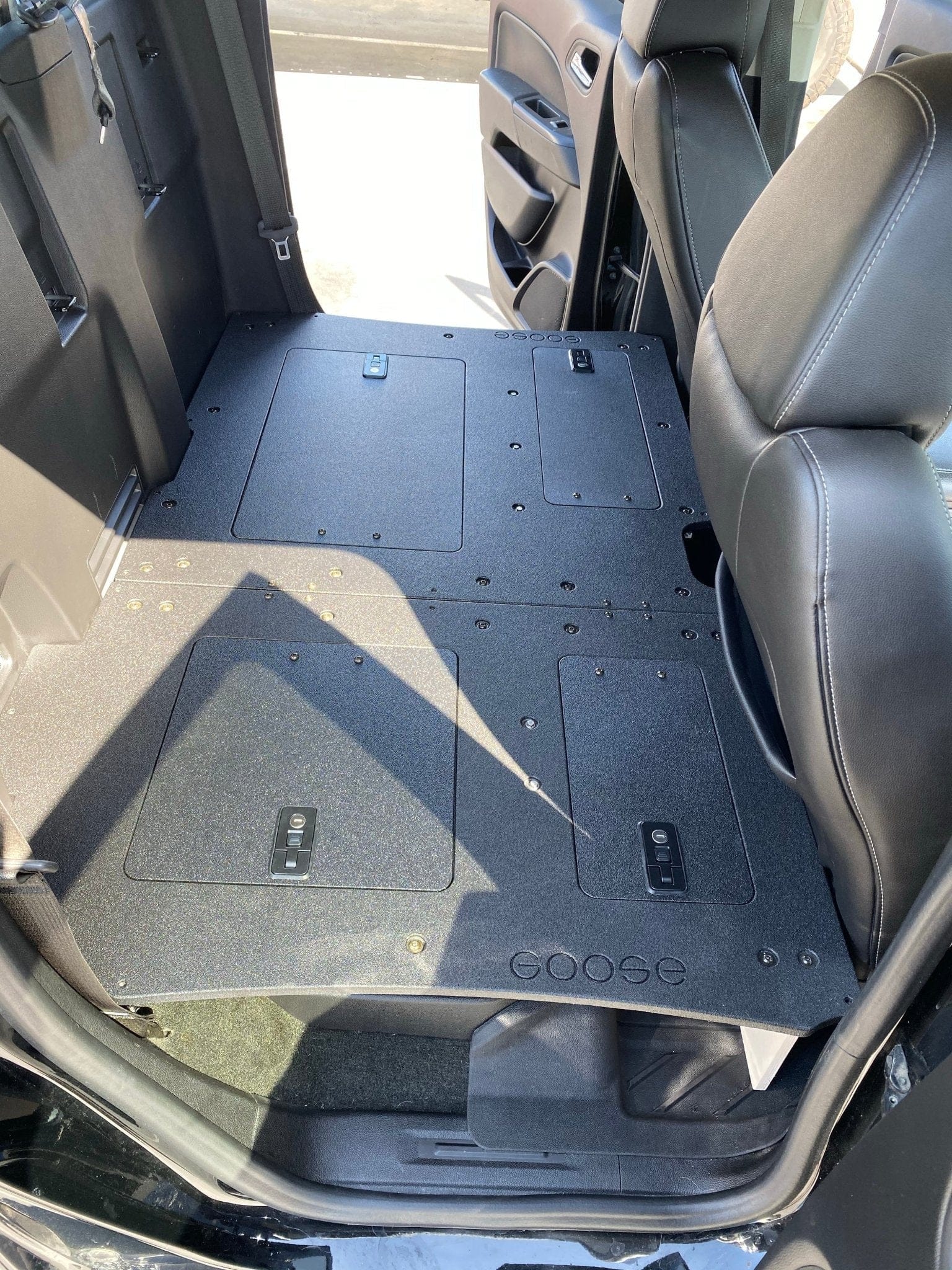 Goose Gear Drawers + Organization Chevy Colorado 2015-2022 2nd Gen. Crew Cab - Second Row Seat Delete Plate System