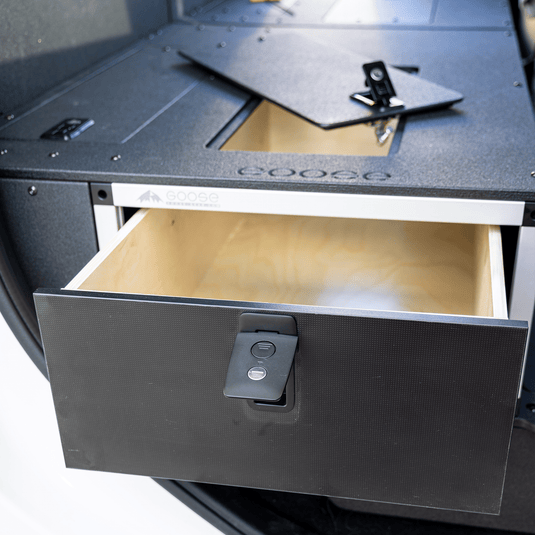 Goose Gear Drawers + Organization Ford Ranger 2019-2023 4th Gen. Super Crew - Second Row Single Drawer Module