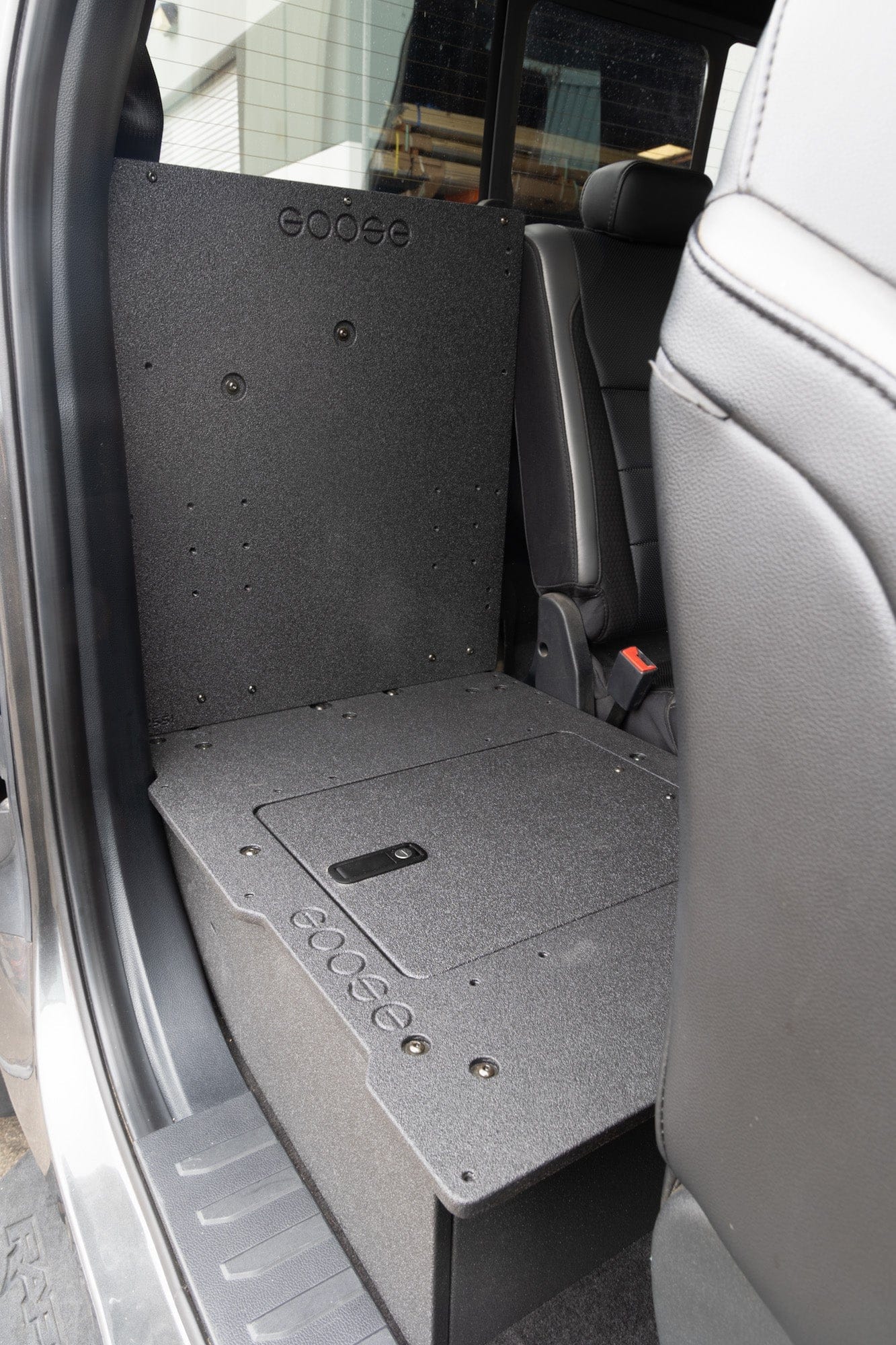 Goose Gear Drawers + Organization Ford Super Duty F250-F550 2017-Present 4th & 5th Gen. Super Cab - Second Row Seat Delete Plate System