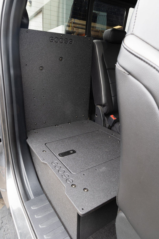 Goose Gear Drawers + Organization Ford Super Duty F250-F550 2017-Present 4th & 5th Gen. Super Cab - Second Row Seat Delete Plate System