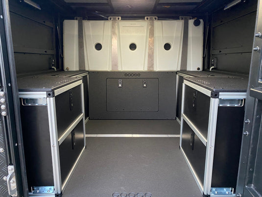 Goose Gear Drawers + Organization Include Shipping Alu-Cab Canopy Camper - Jeep Gladiator 2019-Present JT - Lower Bulkhead Panel