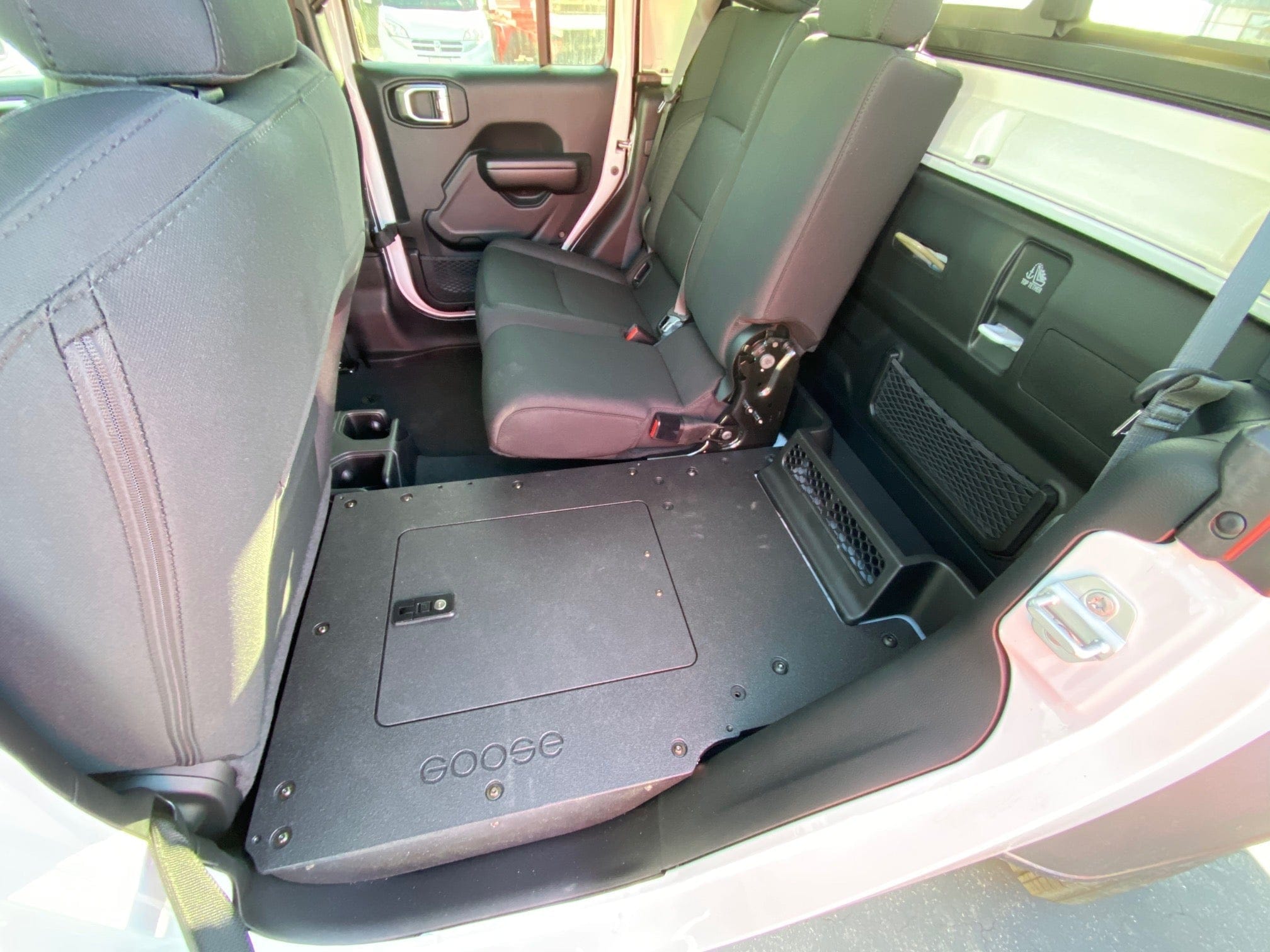 Goose Gear Drawers + Organization Jeep Gladiator 2019-Present JT 4 Door - Second Row Seat Delete Plate System