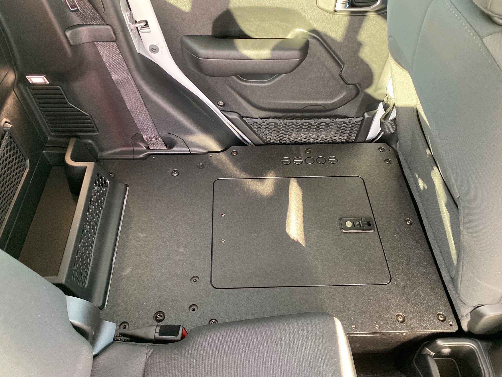 Goose Gear Drawers + Organization Jeep Gladiator 2019-Present JT 4 Door - Second Row Seat Delete Plate System