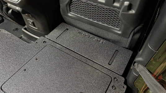 Goose Gear Drawers + Organization Jeep - Wrangler - 2018-Present - JLU - 4 Door - Explore Series - Seat Delete Pillow Extension Retro-Fit Kit