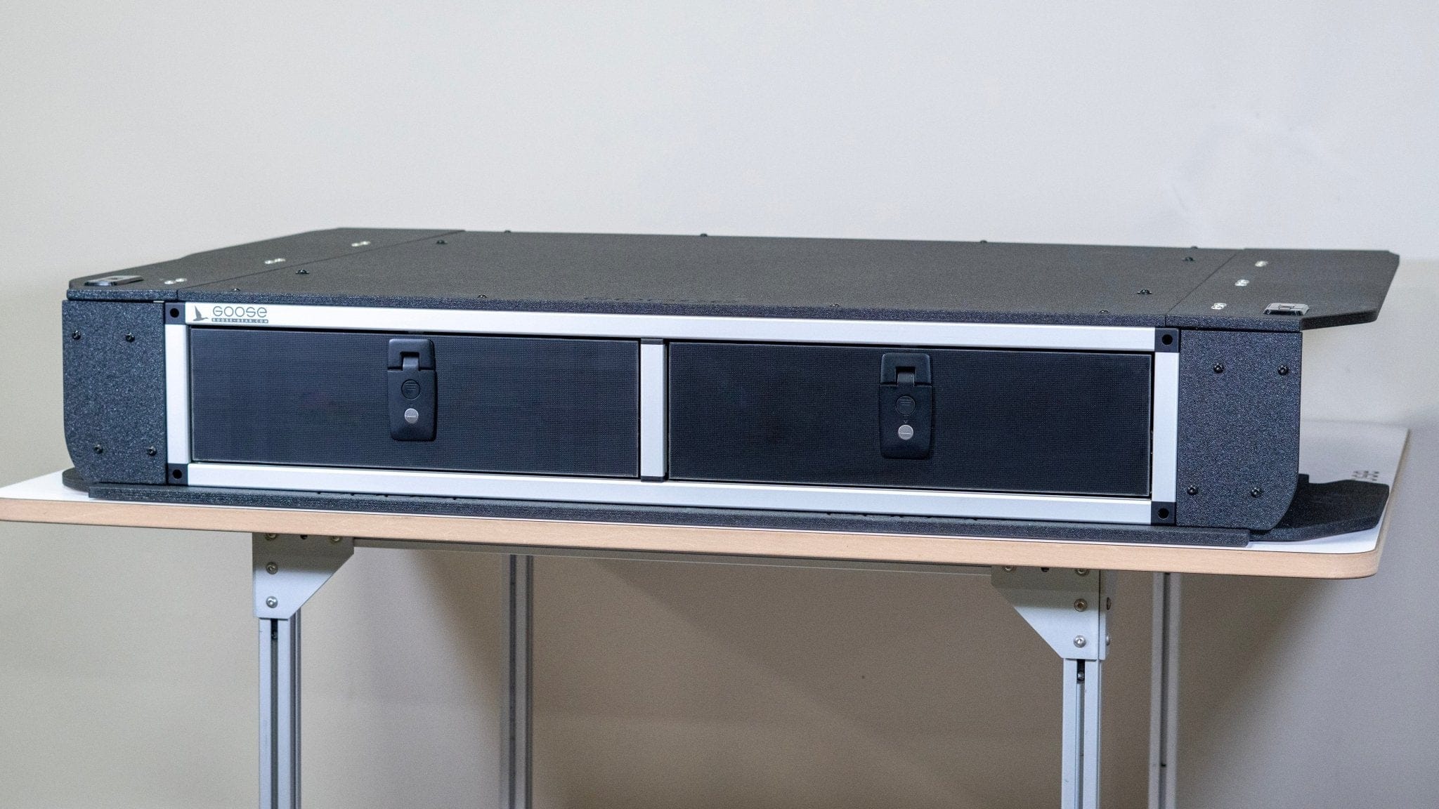 Goose Gear Drawers + Organization Toyota Land Cruiser 1991-1997 80 Series - Side x Side Drawer Module with Fitted Top Plate - 43-3/8