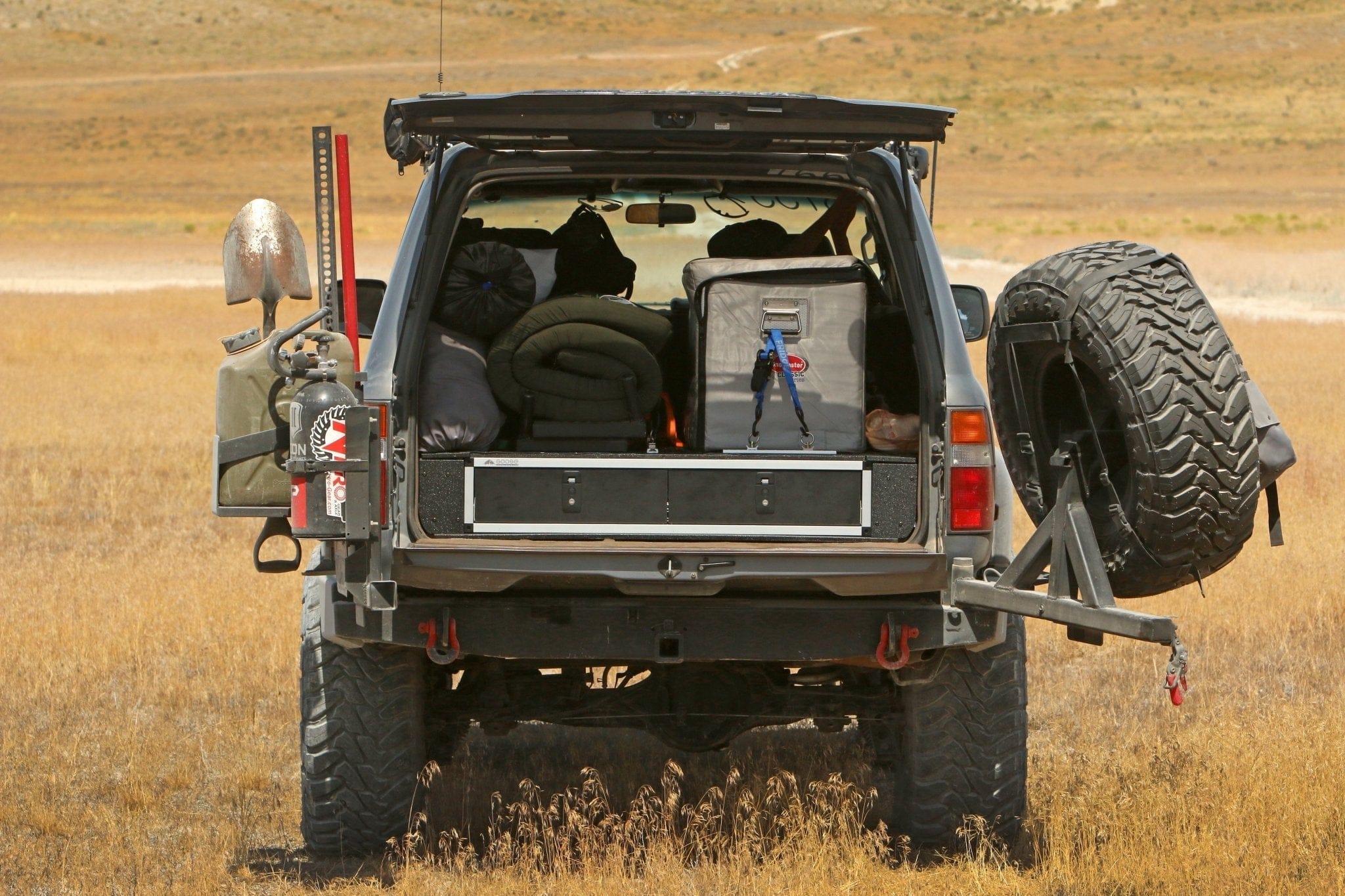 Goose Gear Drawers + Organization Toyota Land Cruiser 1991-1997 80 Series - Side x Side Drawer Module with Fitted Top Plate - 43-3/8