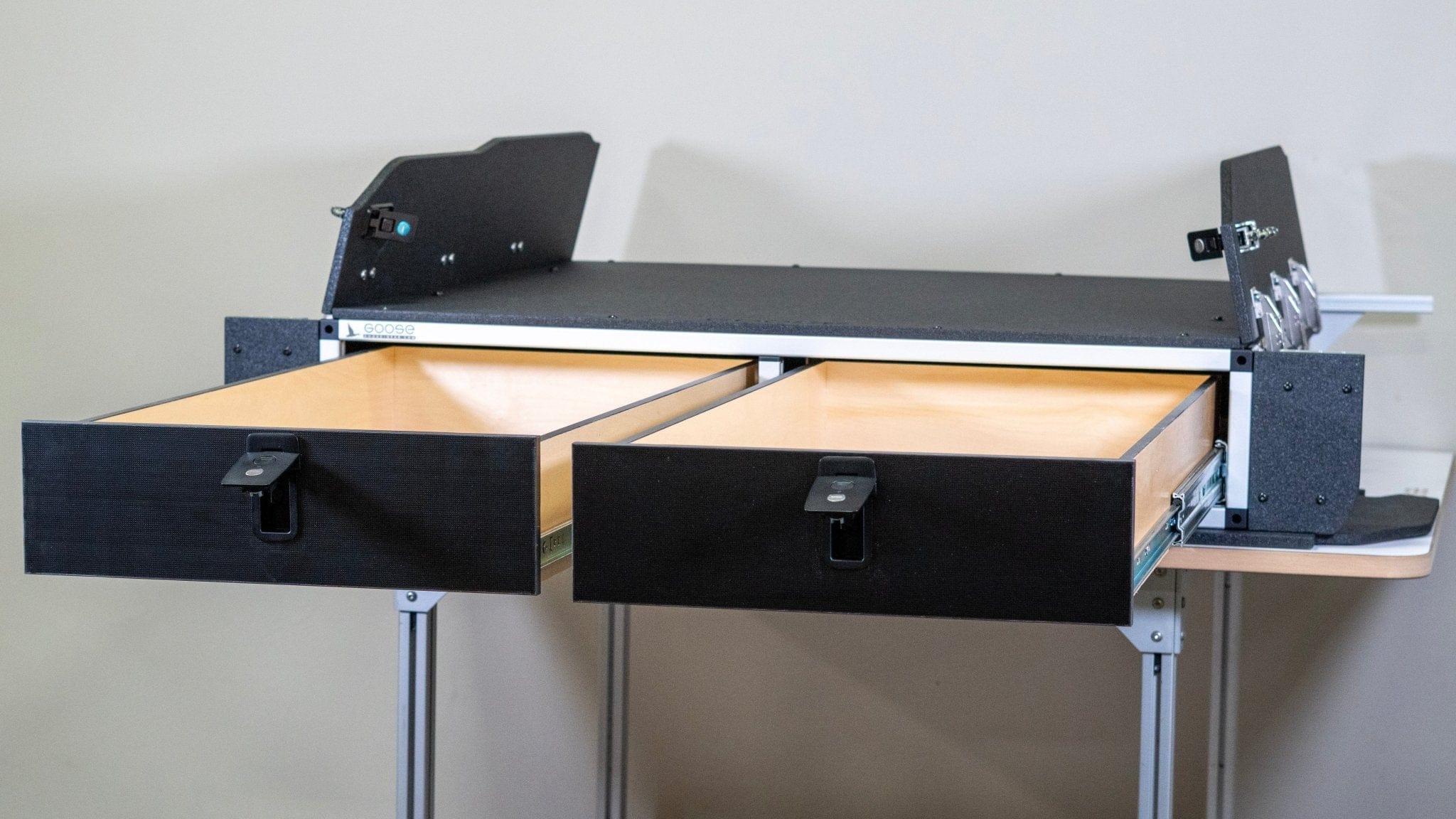 Goose Gear Drawers + Organization Toyota Land Cruiser 1991-1997 80 Series - Side x Side Drawer Module with Fitted Top Plate - 43-3/8