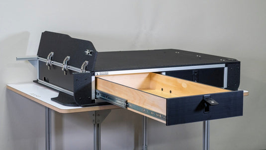 Goose Gear Drawers + Organization Toyota Land Cruiser 1991-1997 80 Series - Side x Side Drawer Module with Fitted Top Plate - 43-3/8