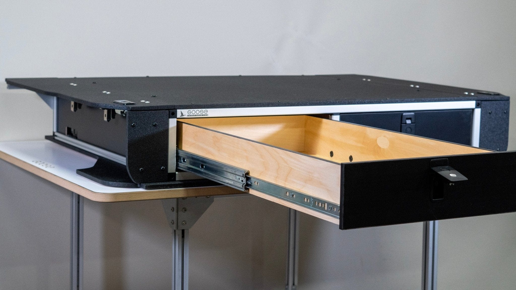 Goose Gear Drawers + Organization Toyota Land Cruiser 1991-1997 80 Series - Side x Side Drawer Module with Fitted Top Plate - 43-3/8