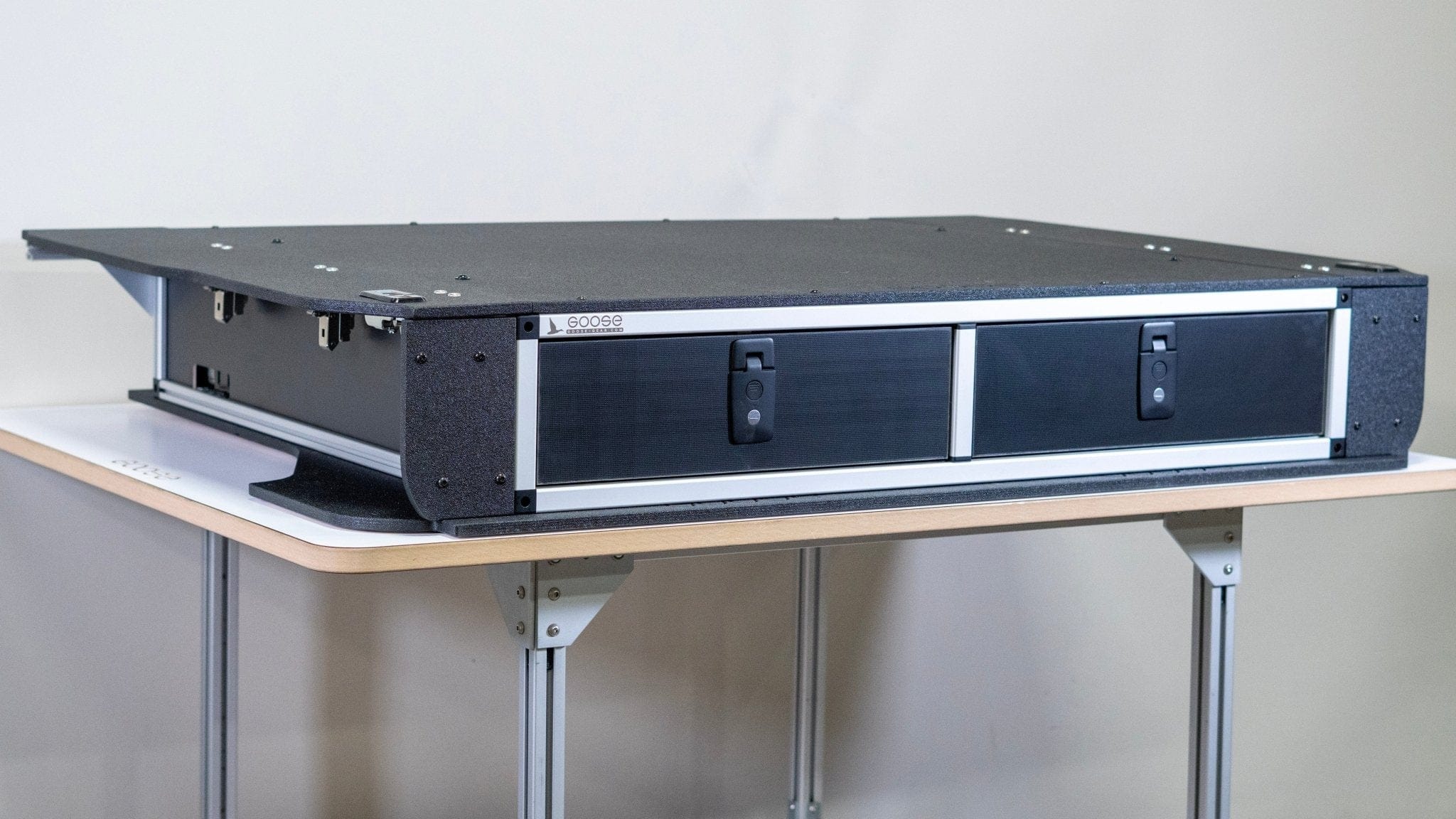 Goose Gear Drawers + Organization Toyota Land Cruiser 1991-1997 80 Series - Side x Side Drawer Module with Fitted Top Plate - 43-3/8