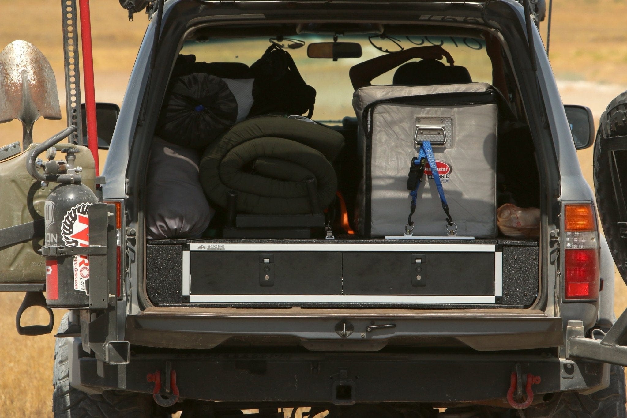 Goose Gear Drawers + Organization Toyota Land Cruiser 1991-1997 80 Series - Side x Side Drawer Module with Fitted Top Plate - 43-3/8