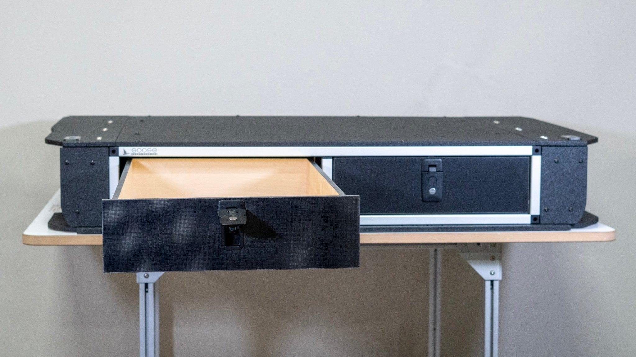 Goose Gear Drawers + Organization Toyota Land Cruiser 1991-1997 80 Series - Side x Side Drawer Module with Fitted Top Plate - 43-3/8