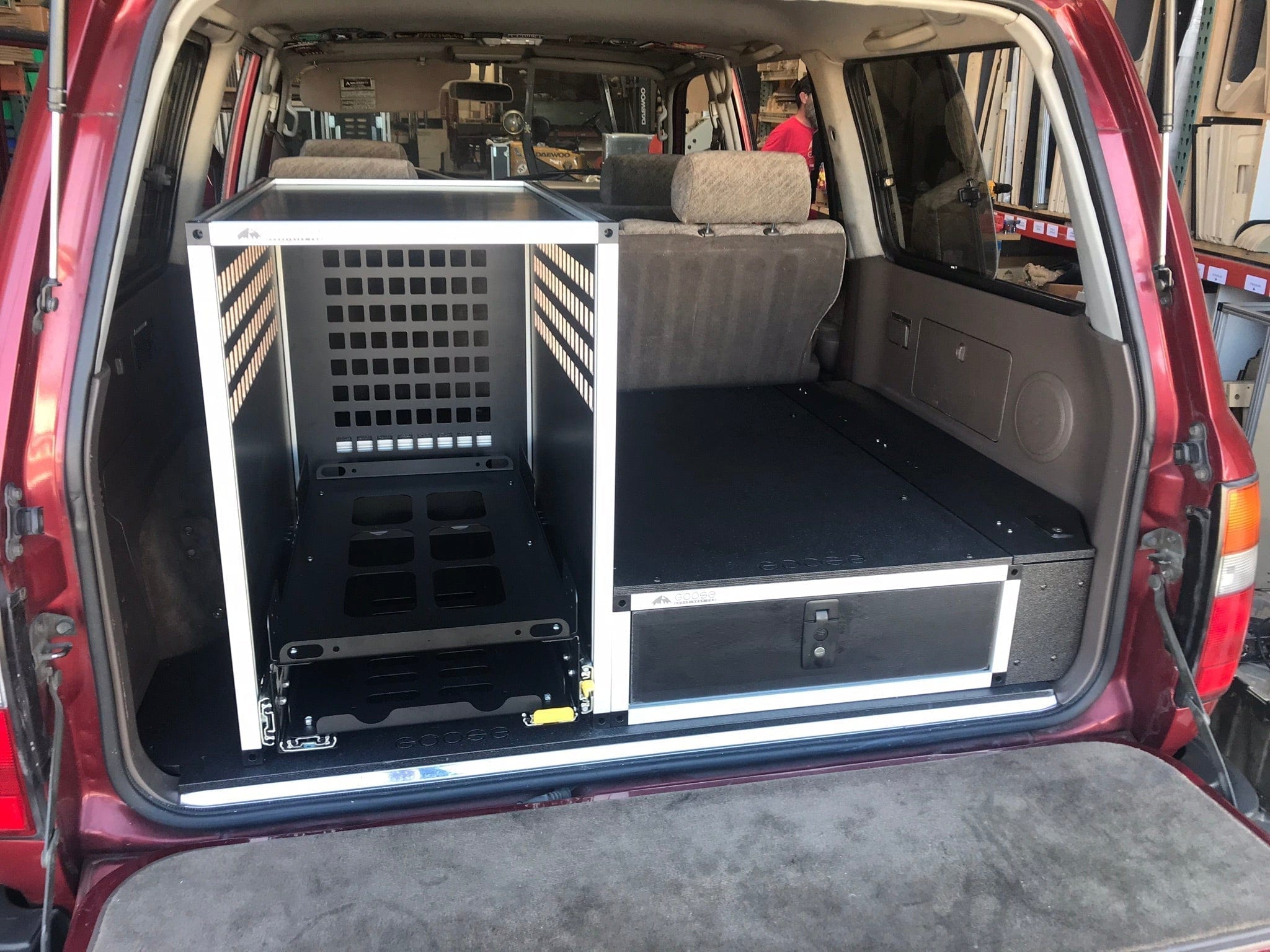 Goose Gear Drawers + Organization Toyota Land Cruiser 1991-1997 80 Series - Single Drawer Module with Fitted Top Plate - 19-3/16