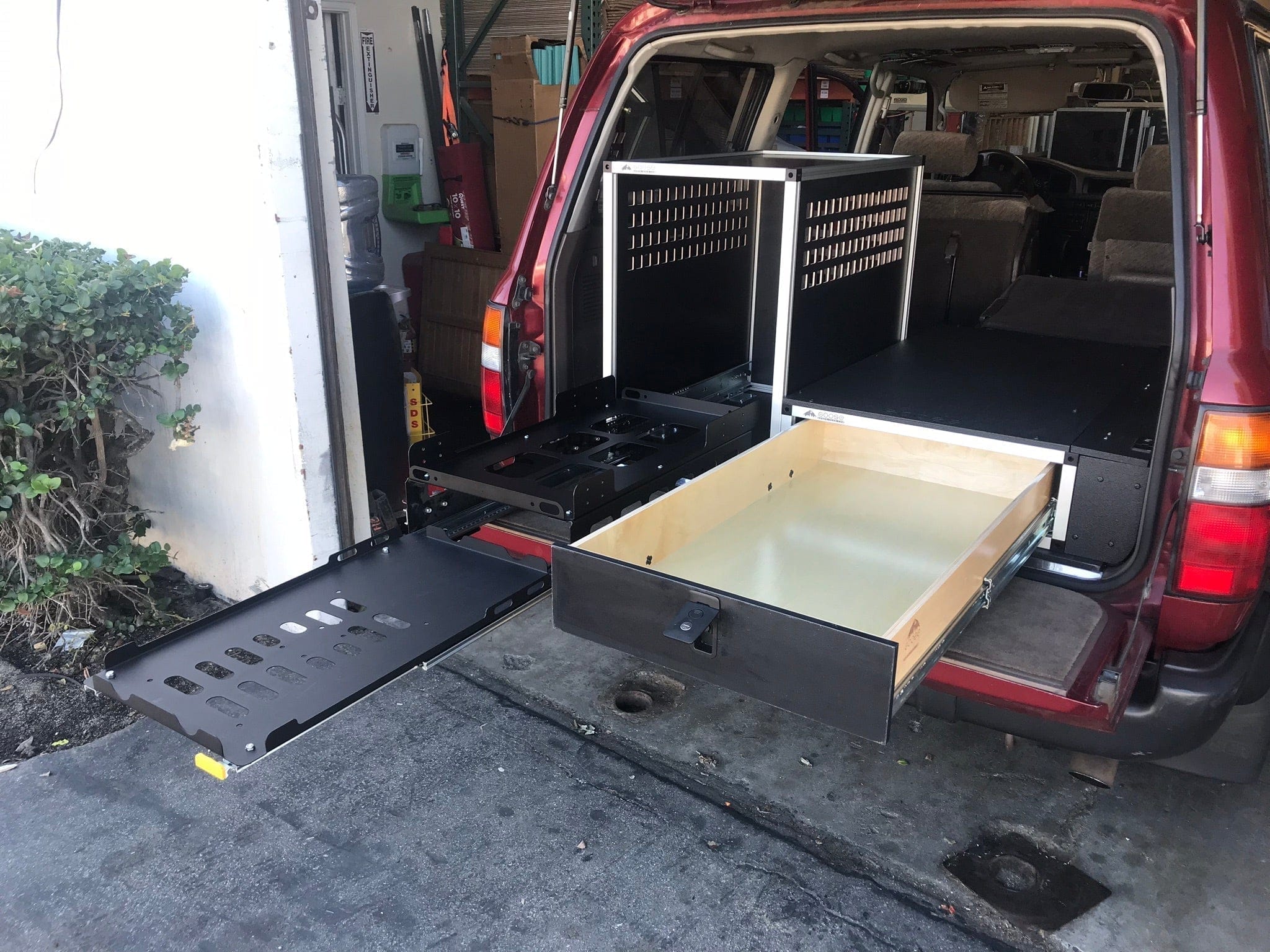 Goose Gear Drawers + Organization Toyota Land Cruiser 1991-1997 80 Series - Single Drawer Module with Fitted Top Plate - 19-3/16