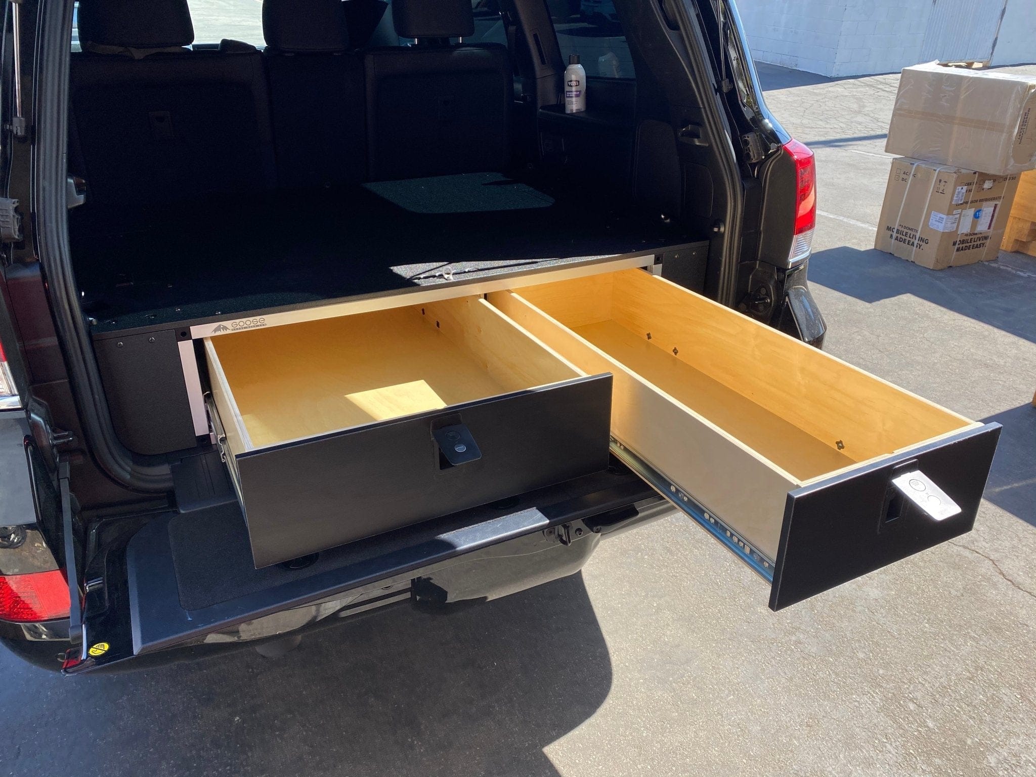 Goose Gear Drawers + Organization Toyota Land Cruiser 2008-2021 200 Series - Side x Side Drawer Module with Fitted Top Plate