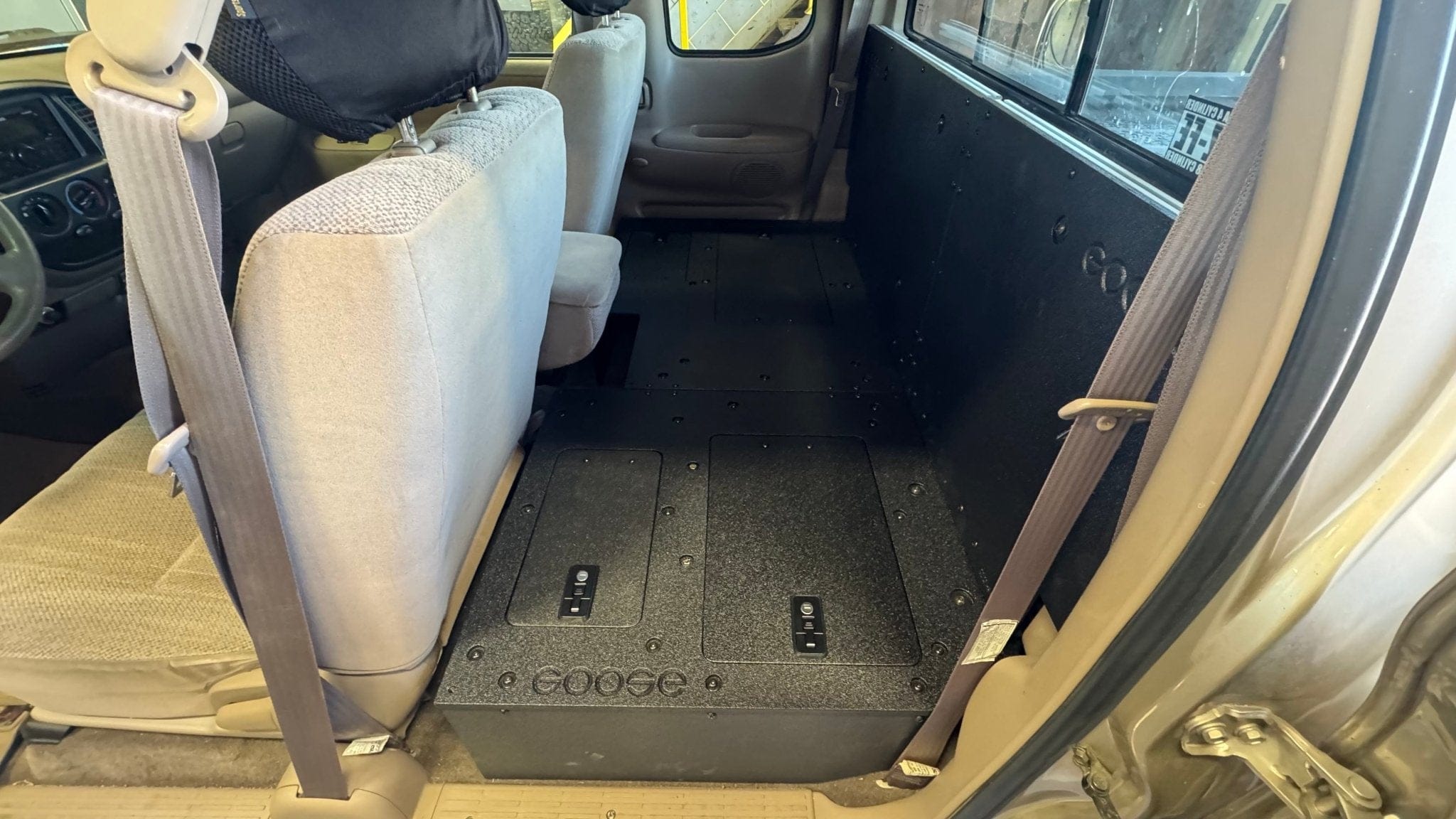 Goose Gear Drawers + Organization Toyota - Tundra - 2000-2006 - 1st Gen - Access Cab - Explore Series - Seat Delete Plate System - Second Row - 100%