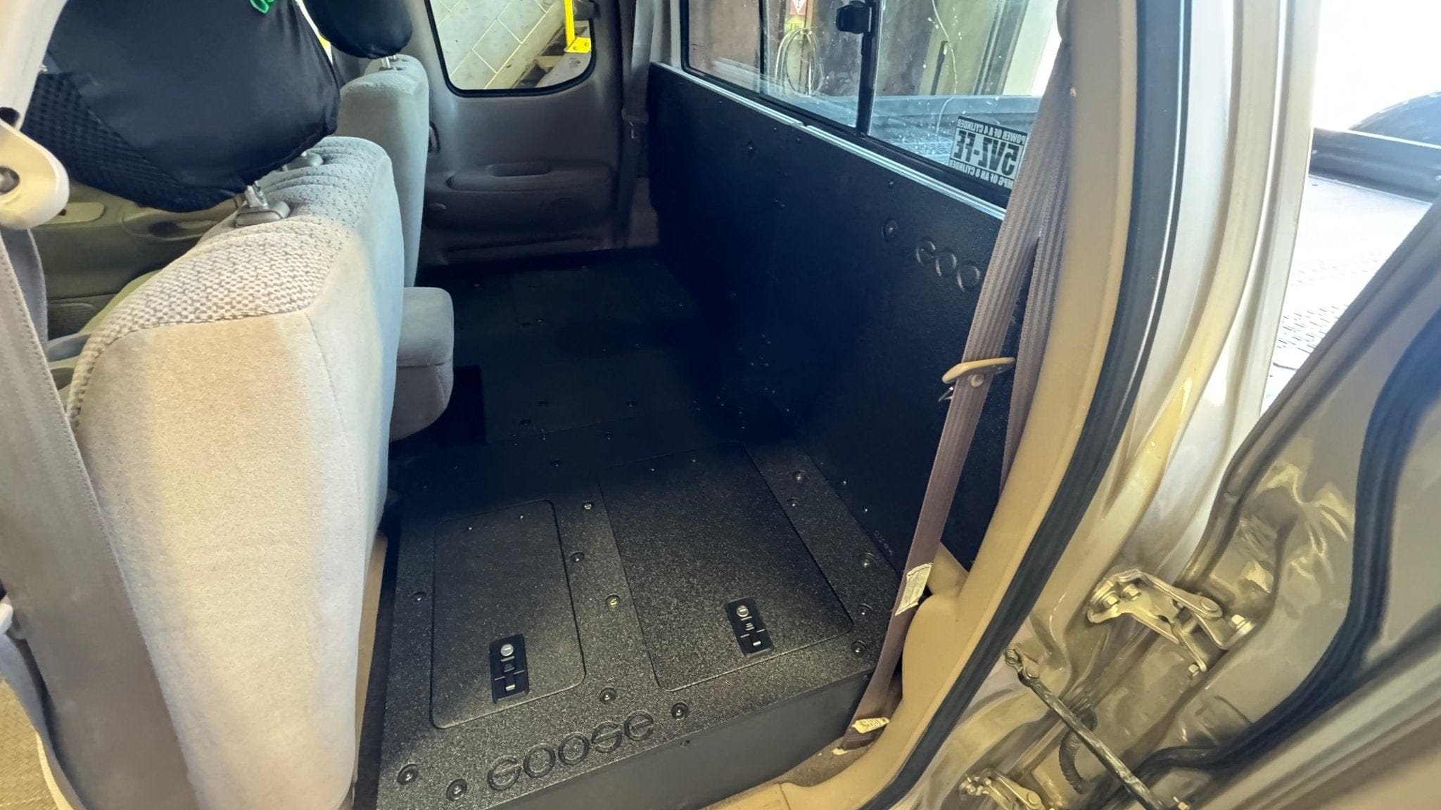 Goose Gear Drawers + Organization Toyota - Tundra - 2000-2006 - 1st Gen - Access Cab - Explore Series - Seat Delete Plate System - Second Row - 100%
