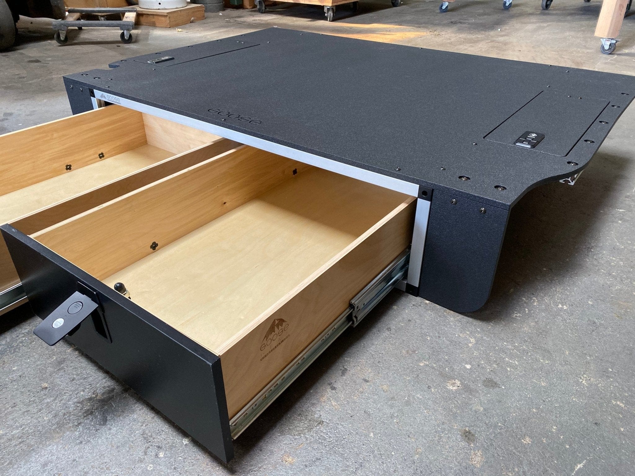 Goose Gear Drawers Toyota Land Cruiser 2008-2021 200 Series - Side x Side Drawer Module with Fitted Top Plate