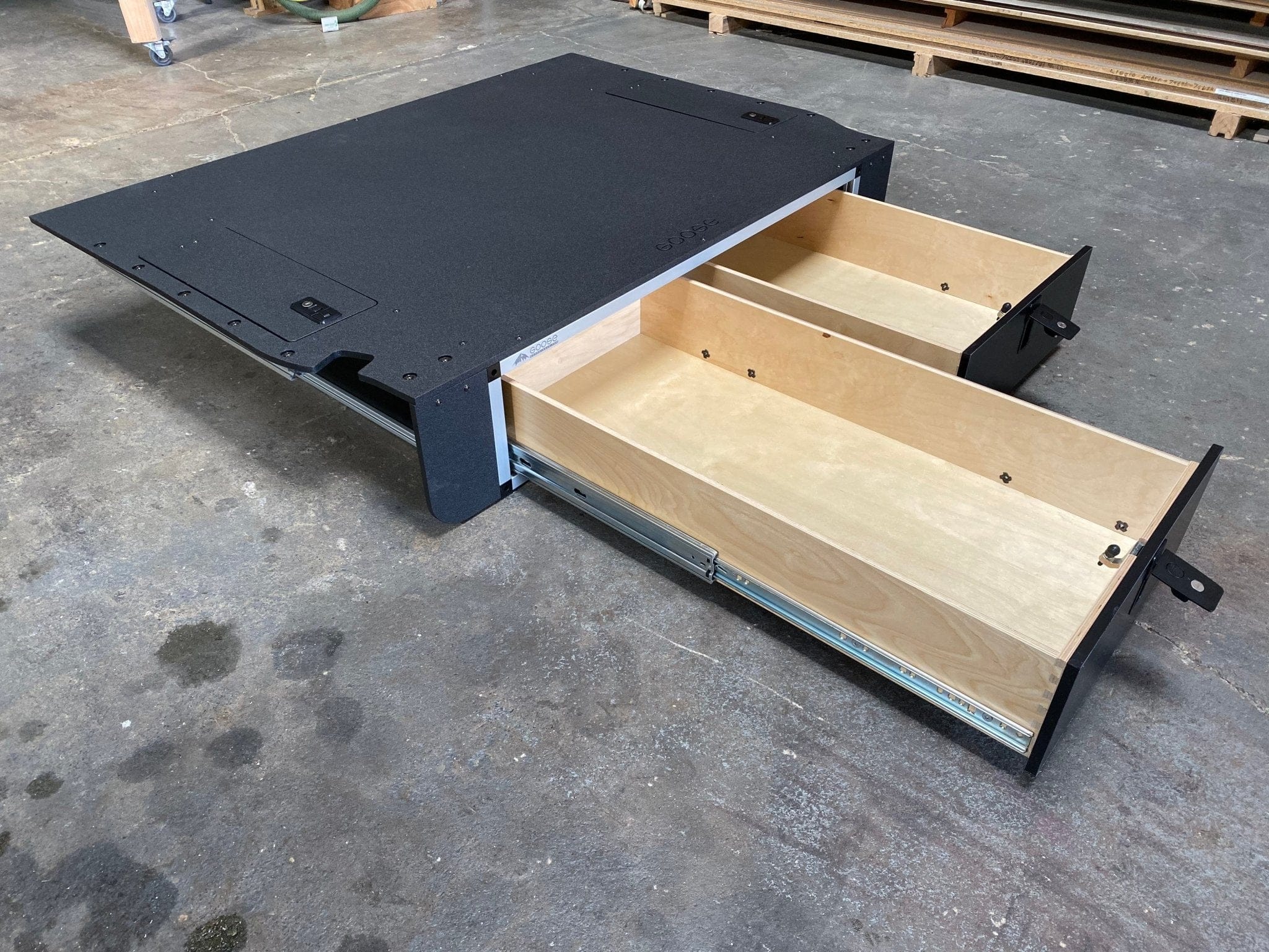 Goose Gear Drawers Toyota Land Cruiser 2008-2021 200 Series - Side x Side Drawer Module with Fitted Top Plate