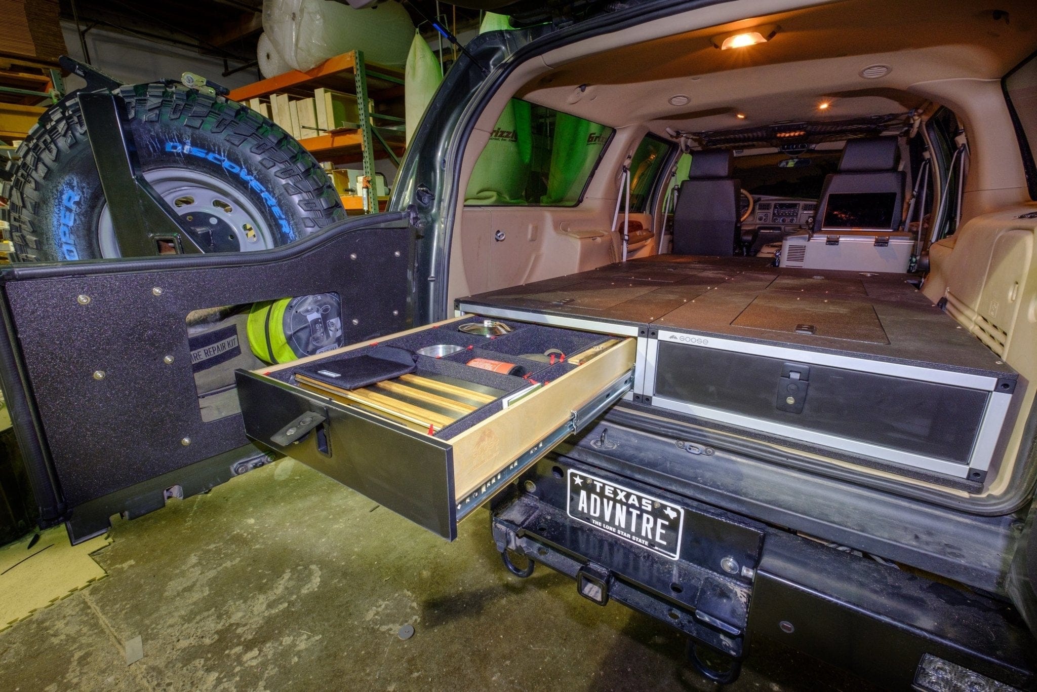 Goose Gear Interior Storage Ford Excursion 2000-2006 1st Gen. - Single Drawer Module - 25 3/4