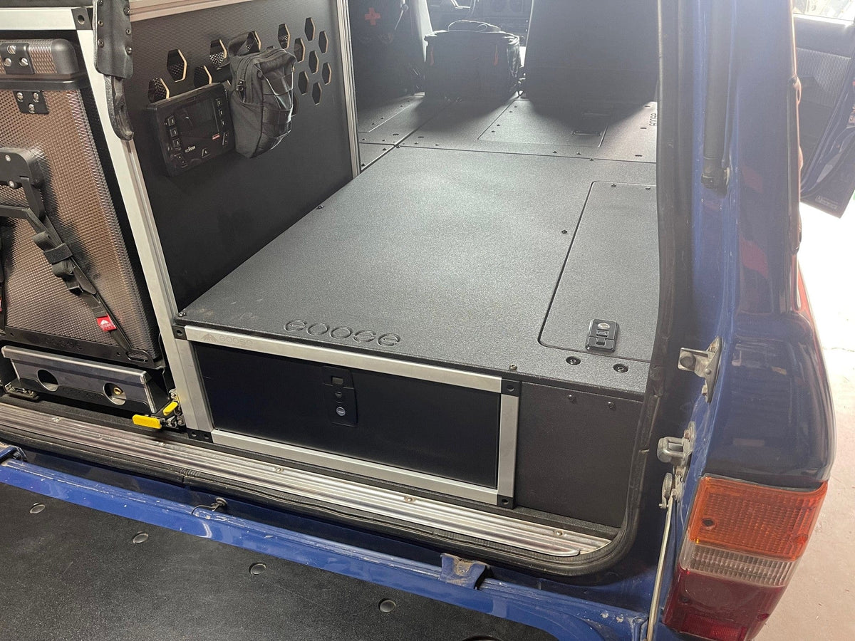Goose Gear Interior Storage Toyota Land Cruiser 1980-1990 60 Series - Single Drawer Module with Fitted Top Plate - 22-3/16