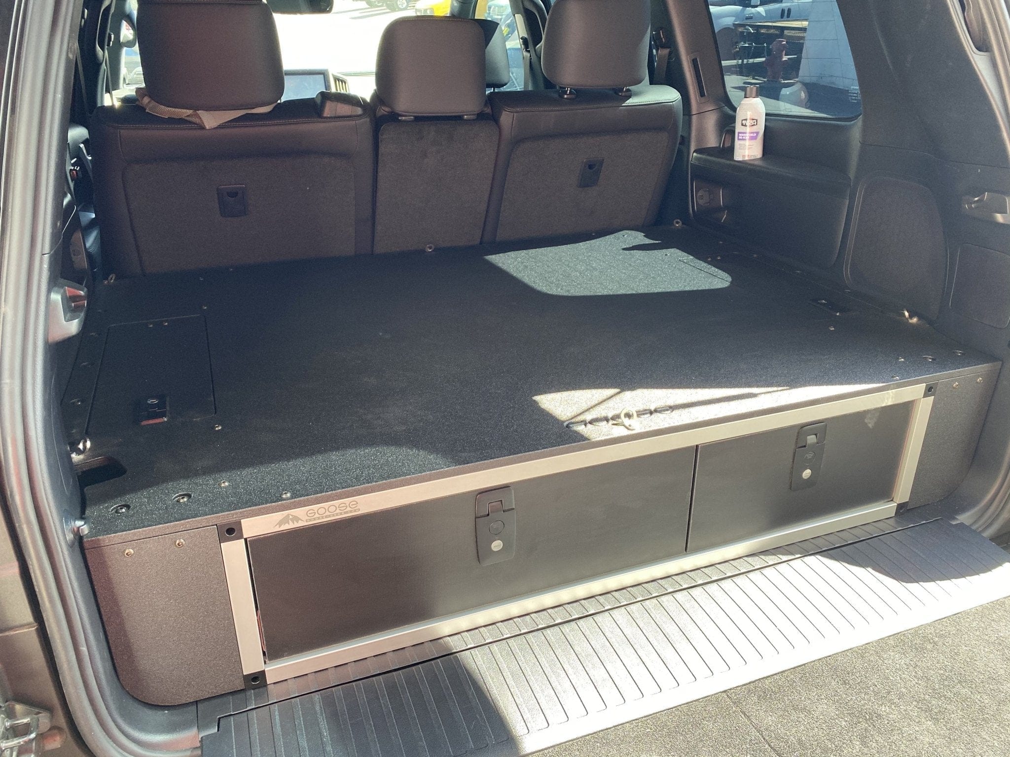 Goose Gear Interior Storage Toyota Land Cruiser 1998-2007 100 Series - Side x Side Drawer Module with Fitted Top Plate