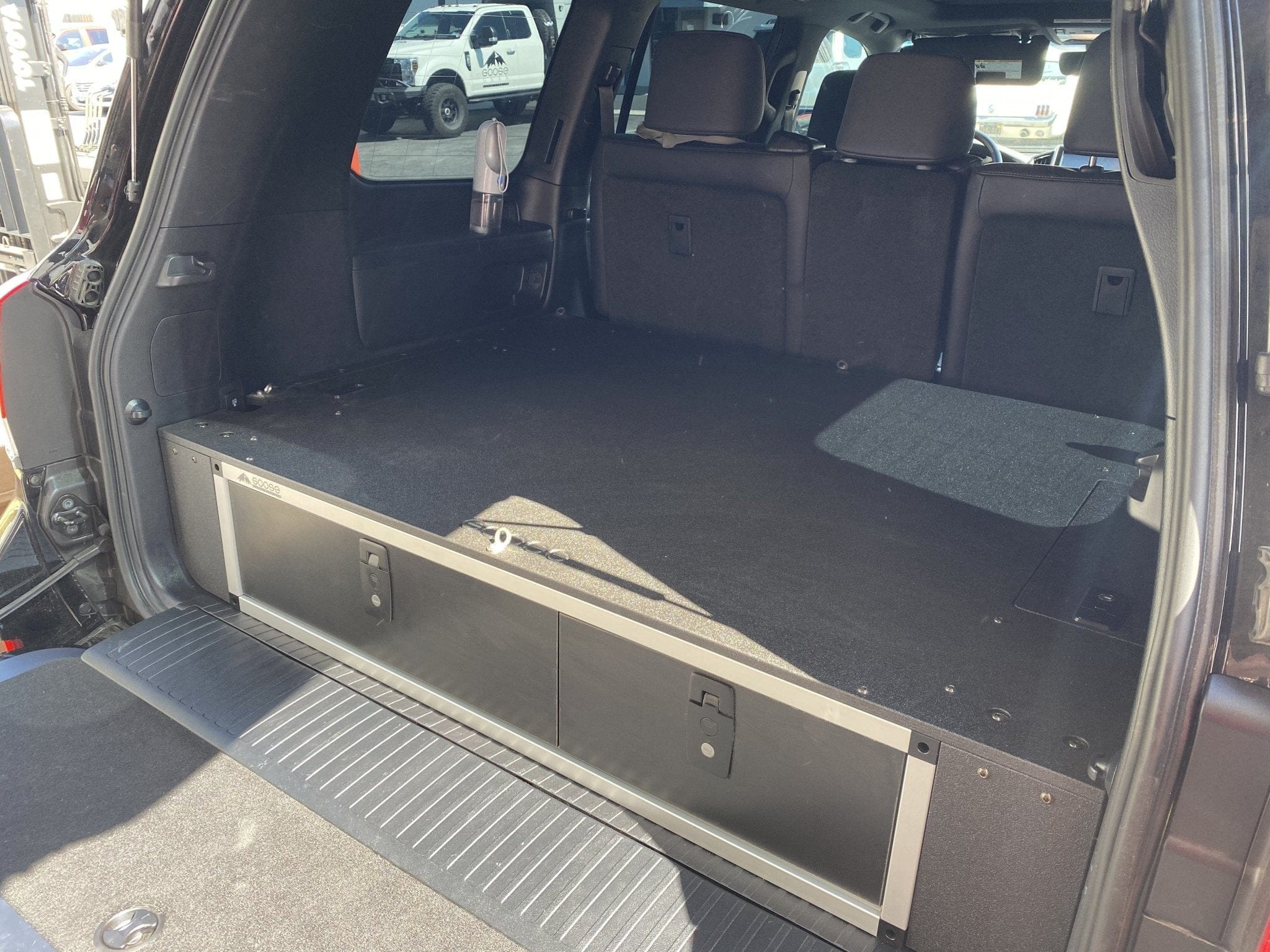 Goose Gear Interior Storage Toyota Land Cruiser 1998-2007 100 Series - Side x Side Drawer Module with Fitted Top Plate