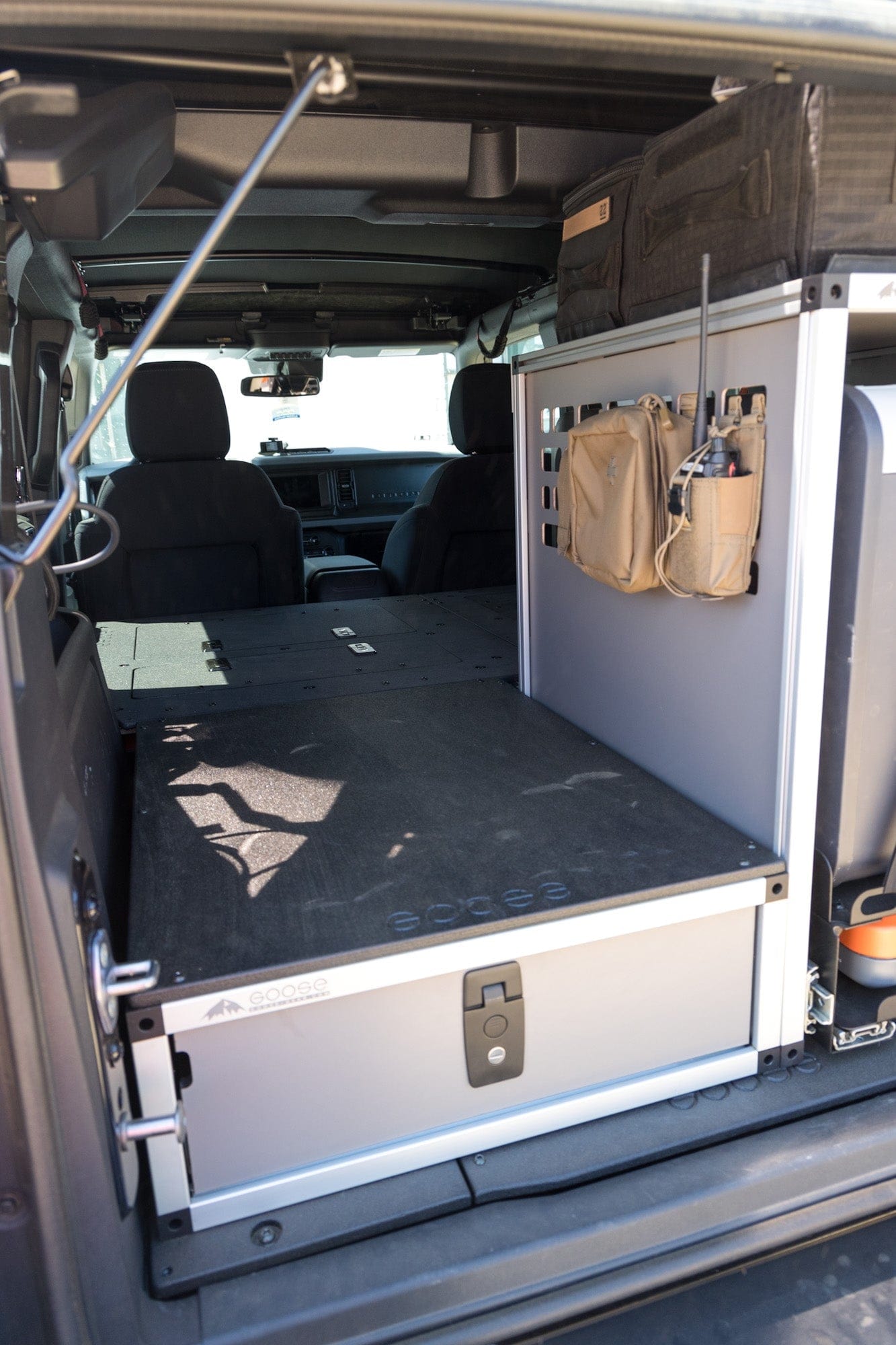 Goose Gear Interior Storage Ultimate Chef and Sleeping Package for Ford Bronco 2021-Present 6th. Gen. 4 Door