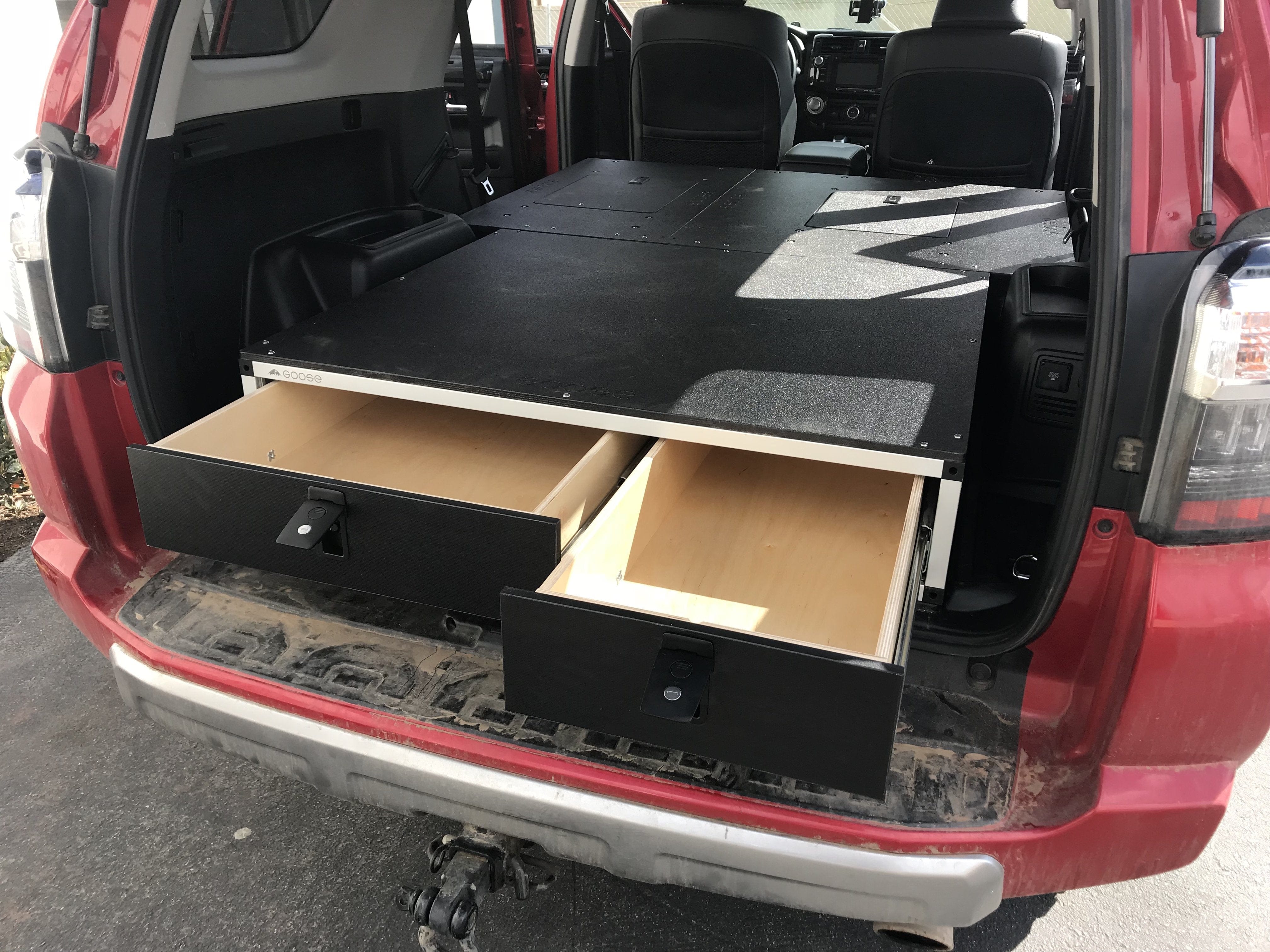 Goose Gear Packages Stealth Sleep and Storage Package with Fitted Top Plate for Toyota 4Runner 2010-2024 5th Gen.