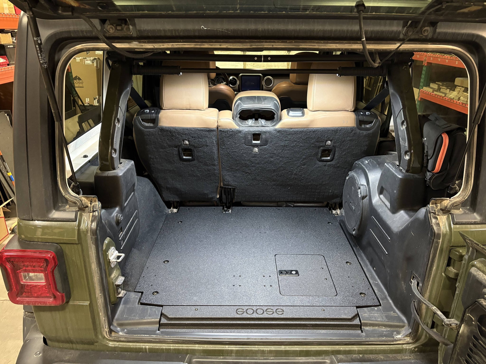 Goose Gear Plate Systems Jeep Wrangler 2018-Present JLU 4 Door - Rear Plate System