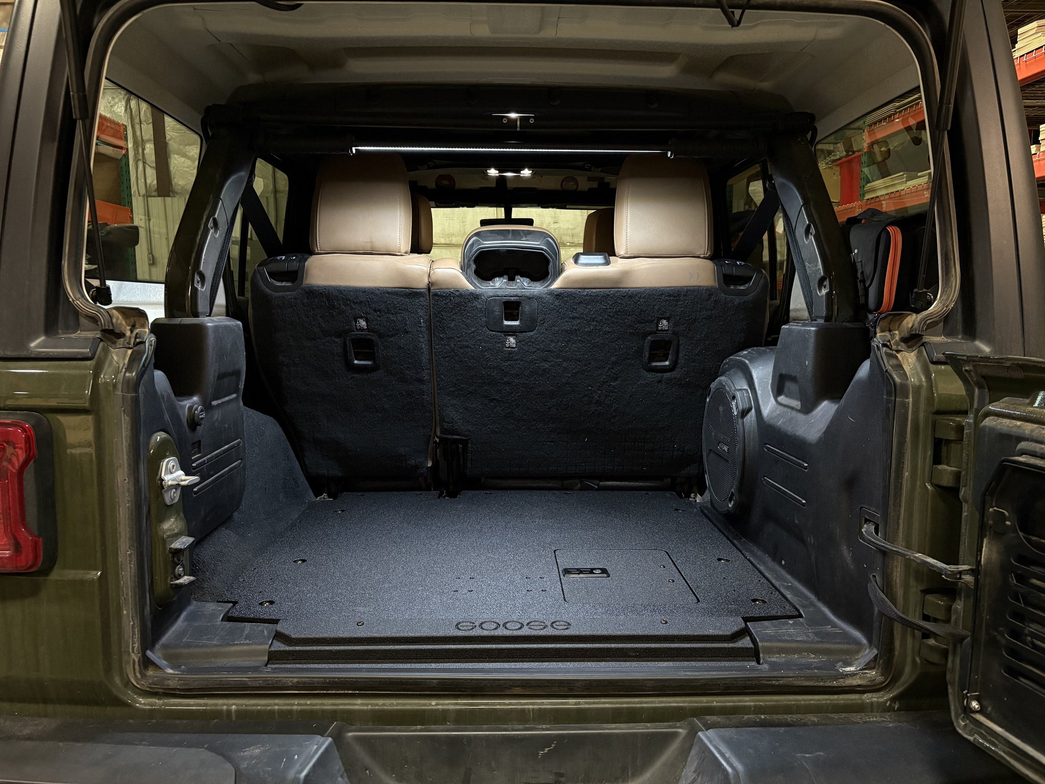 Goose Gear Plate Systems Jeep Wrangler 2018-Present JLU 4 Door - Rear Plate System