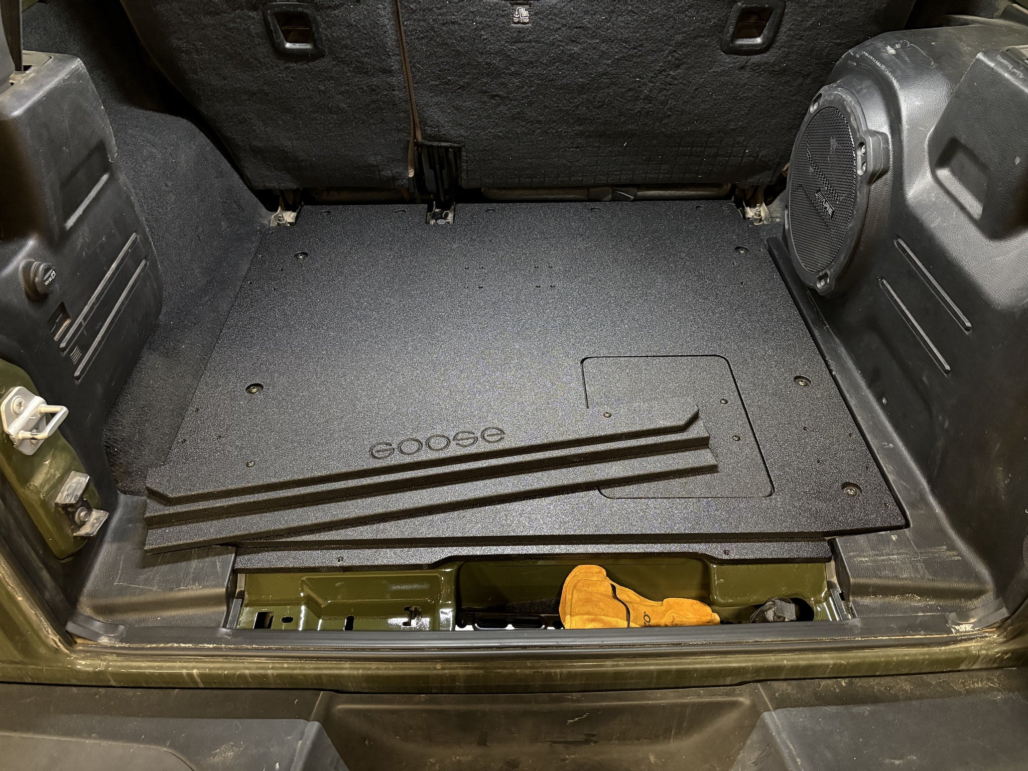 Goose Gear Plate Systems Jeep Wrangler 2018-Present JLU 4 Door - Rear Plate System