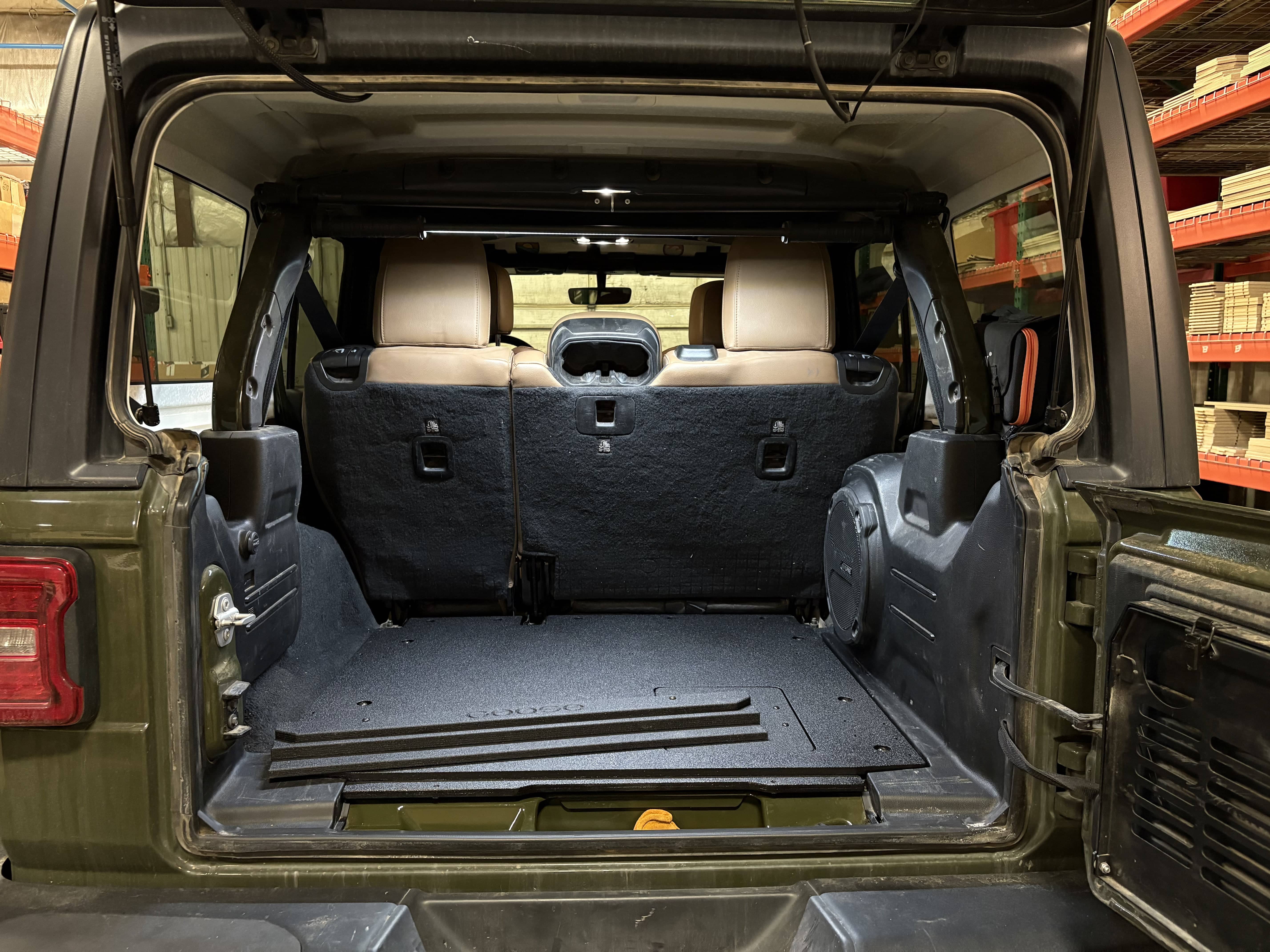 Goose Gear Plate Systems Jeep Wrangler 2018-Present JLU 4 Door - Rear Plate System