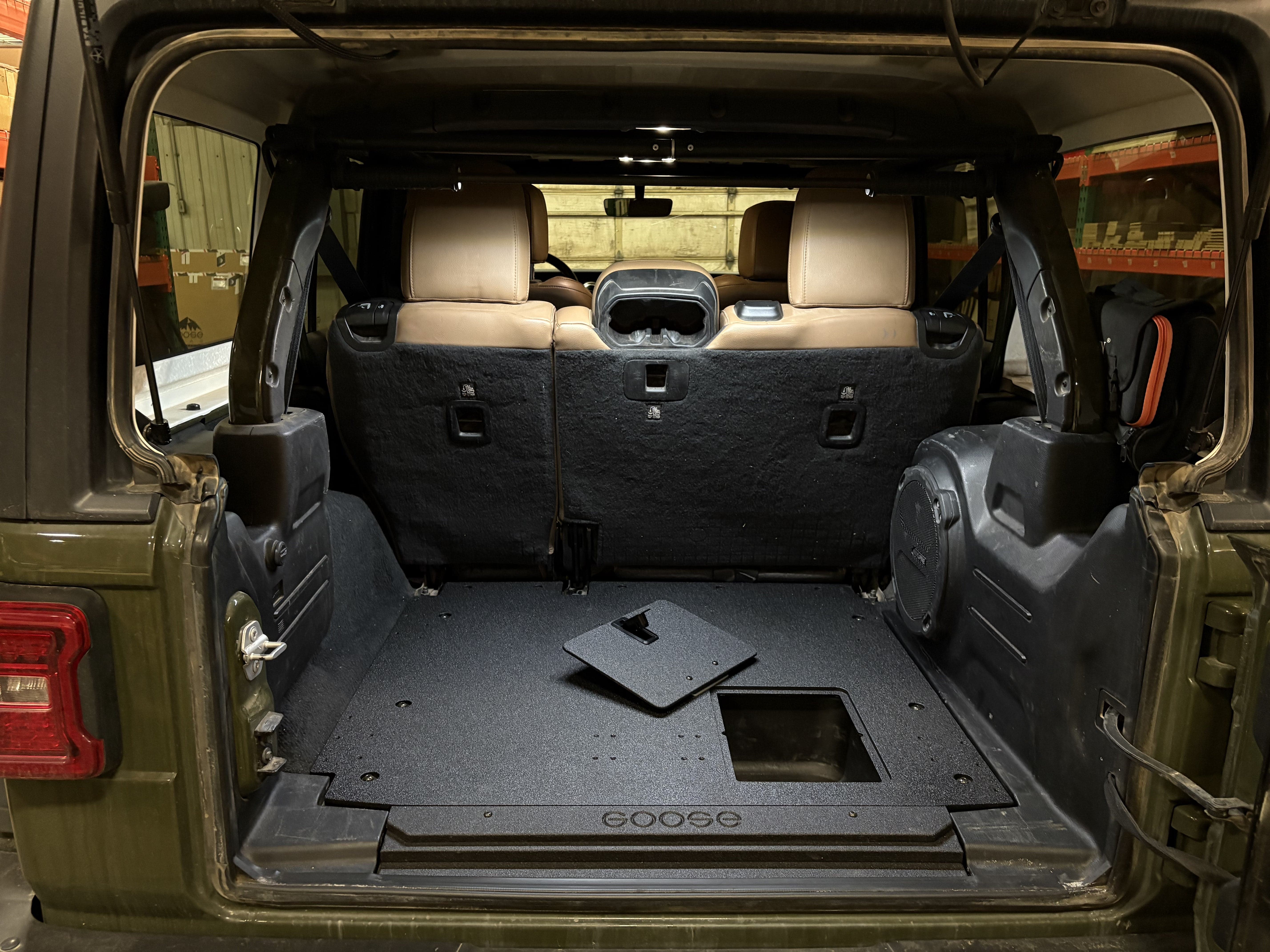 Goose Gear Plate Systems Jeep Wrangler 2018-Present JLU 4 Door - Rear Plate System
