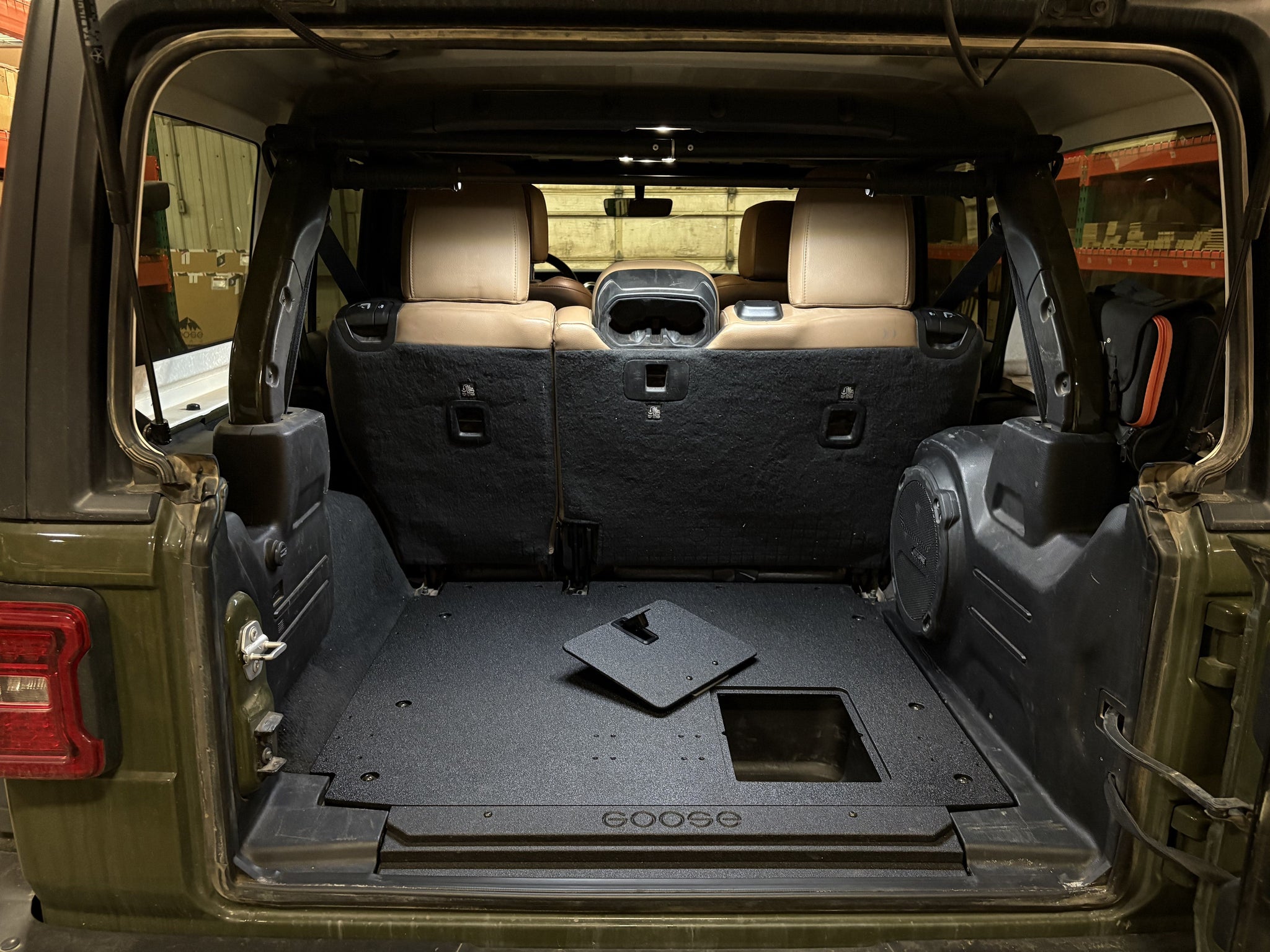 Goose Gear Plate Systems Jeep Wrangler 2018-Present JLU 4 Door - Rear Plate System