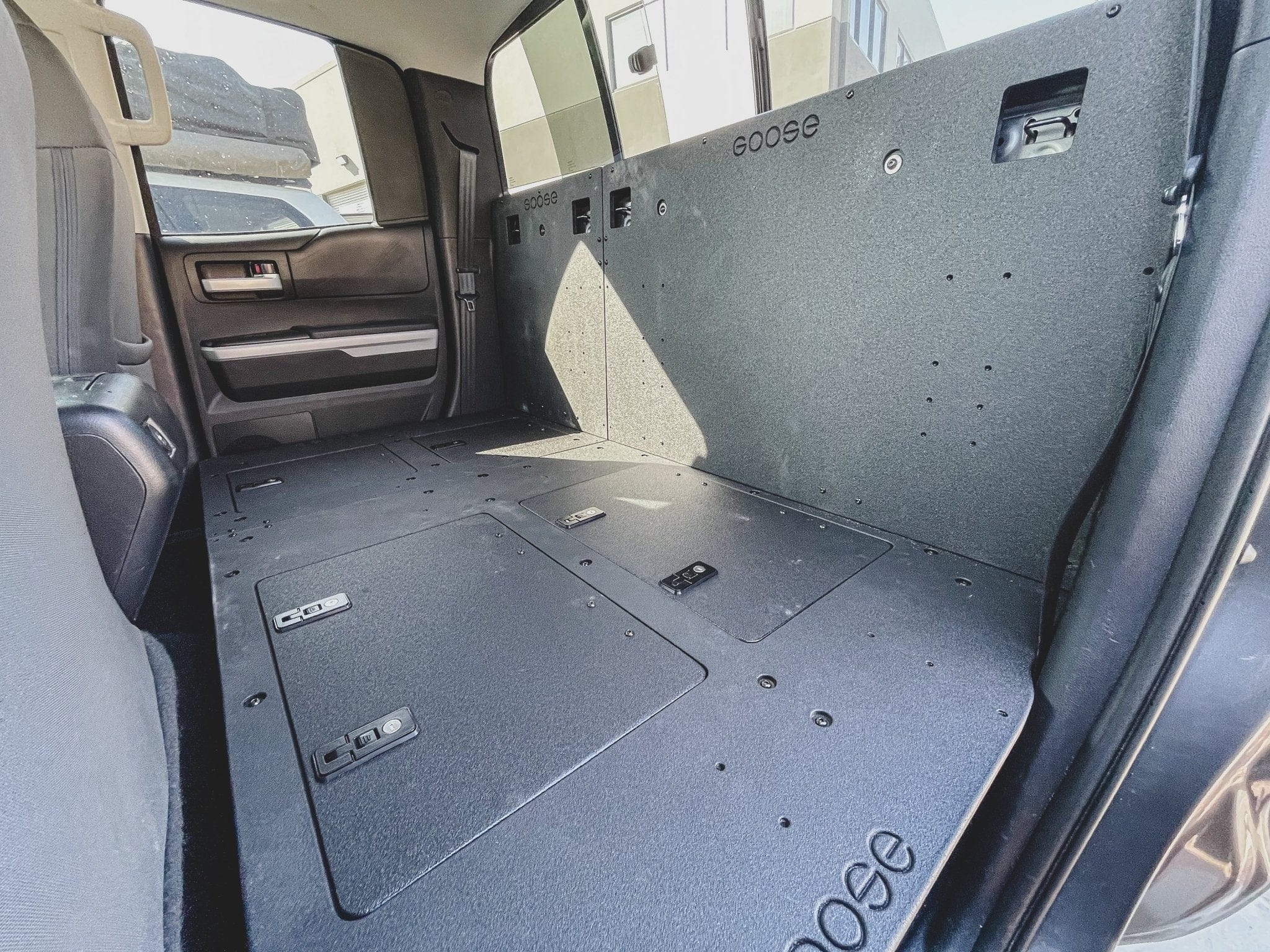 Goose Gear Seat Delete Plate System 100% Seat Delete / Include Shipping Toyota Tundra 2014-2021 2.5 Gen. Double Cab - Second Row Seat Delete Plate System