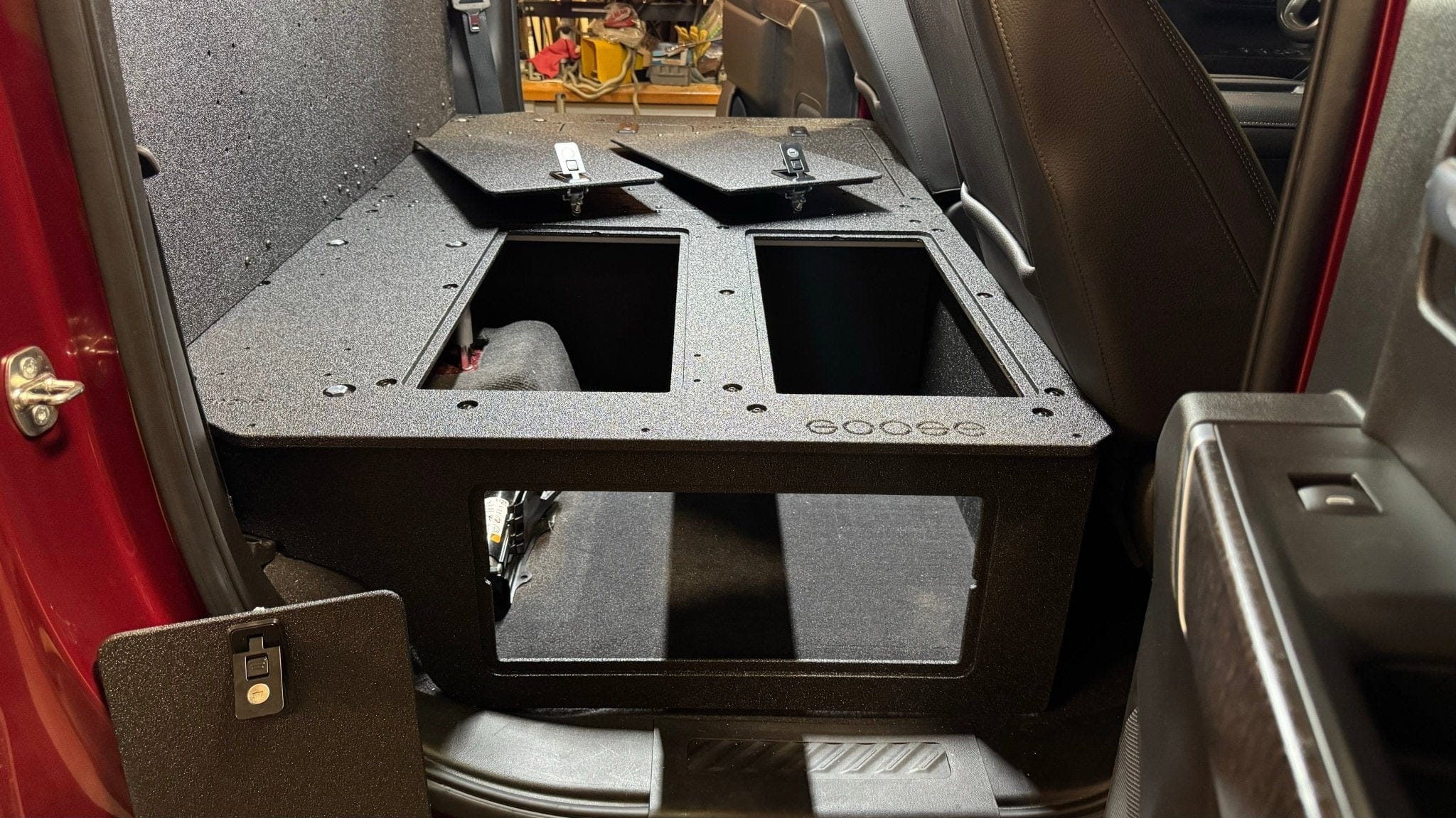 Goose Gear Seat Delete Plate System 100% with Backwall / Include Shipping CHEVY - SILVERADO - 4TH GEN - GMC - SIERRA - 2019-PRESENT - 5TH GEN - EXPLORE SERIES - CREW CAB - SEAT DELETE PLATE SYSTEM - SECOND ROW - 100%