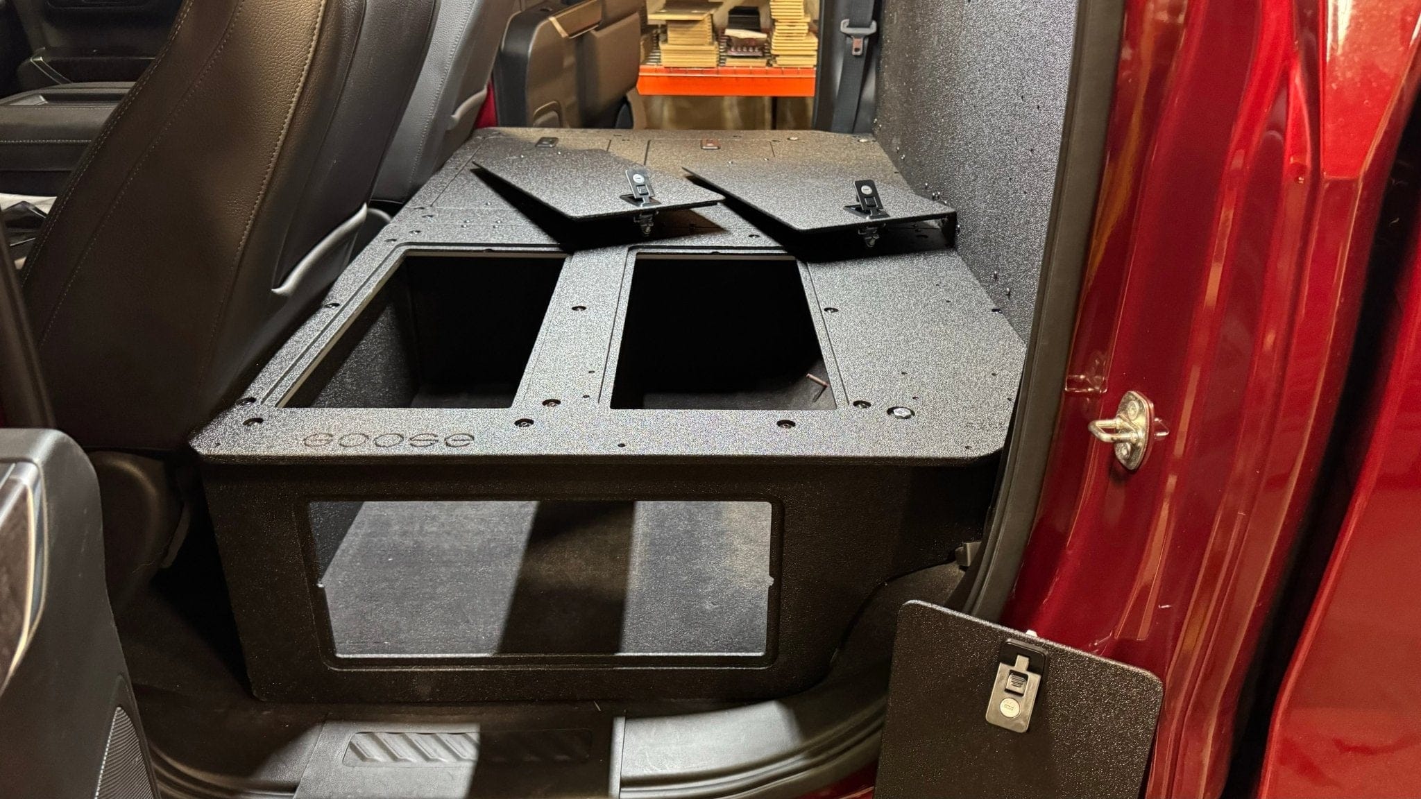 Goose Gear Seat Delete Plate System 100% with Backwall / Include Shipping CHEVY - SILVERADO - 4TH GEN - GMC - SIERRA - 2019-PRESENT - 5TH GEN - EXPLORE SERIES - CREW CAB - SEAT DELETE PLATE SYSTEM - SECOND ROW - 100%