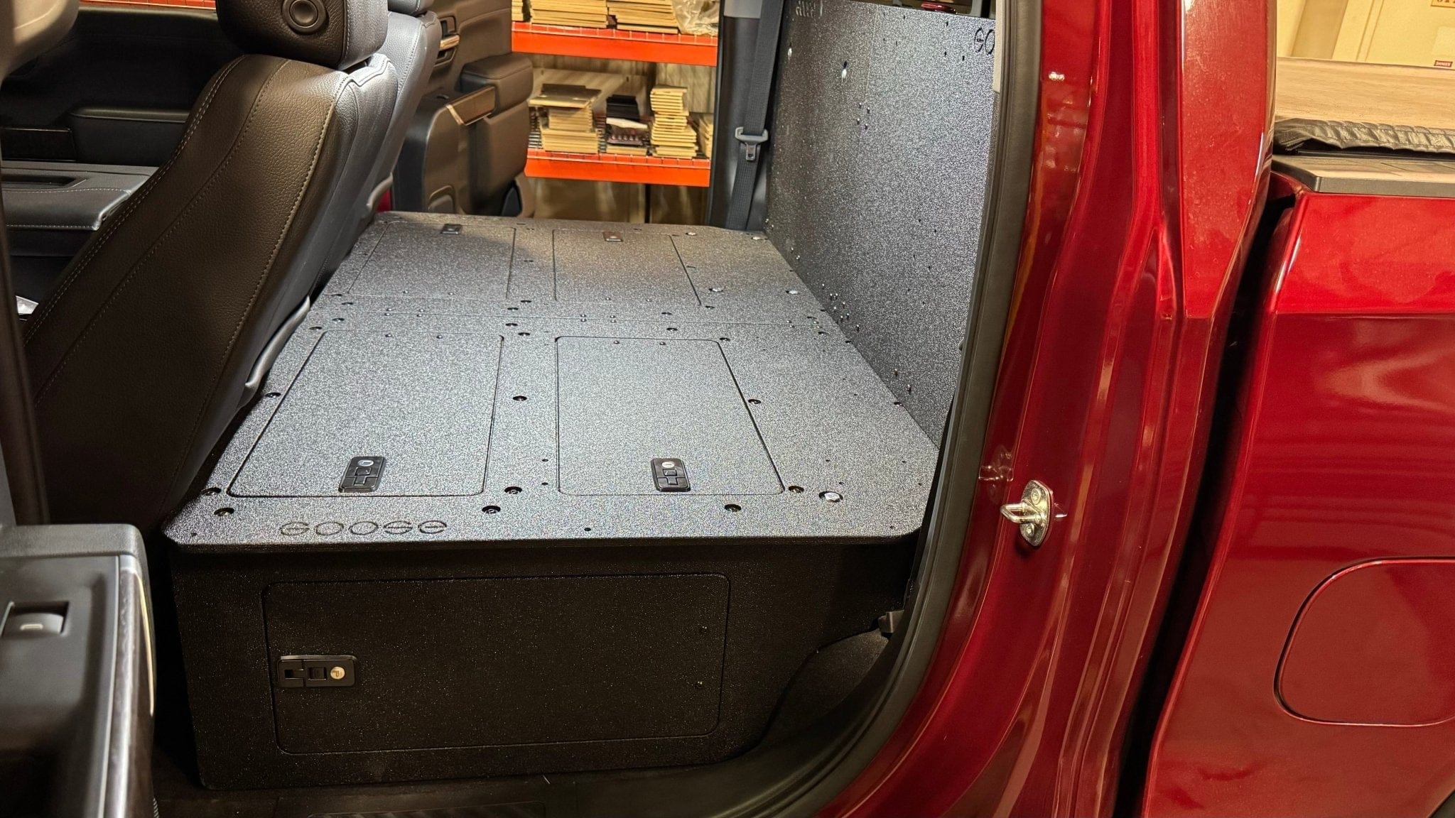 Goose Gear Seat Delete Plate System 100% with Backwall / Include Shipping CHEVY - SILVERADO - 4TH GEN - GMC - SIERRA - 2019-PRESENT - 5TH GEN - EXPLORE SERIES - CREW CAB - SEAT DELETE PLATE SYSTEM - SECOND ROW - 100%