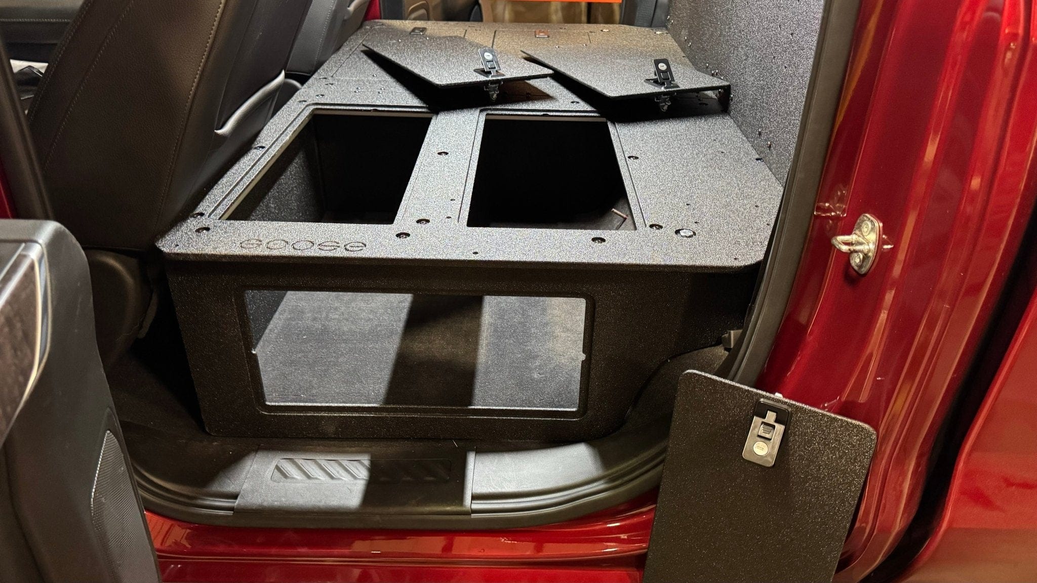 Goose Gear Seat Delete Plate System 100% with Backwall / Include Shipping CHEVY - SILVERADO - 4TH GEN - GMC - SIERRA - 2019-PRESENT - 5TH GEN - EXPLORE SERIES - CREW CAB - SEAT DELETE PLATE SYSTEM - SECOND ROW - 100%