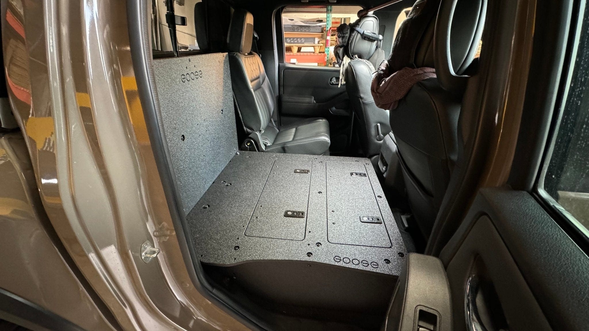 Goose Gear Seat Delete Plate System 60% Passenger / Include Shipping Nissan - Frontier - Crew Cab - 2021-Present - 3rd Gen - Explore Series - Second Row Seat Delete Plate System