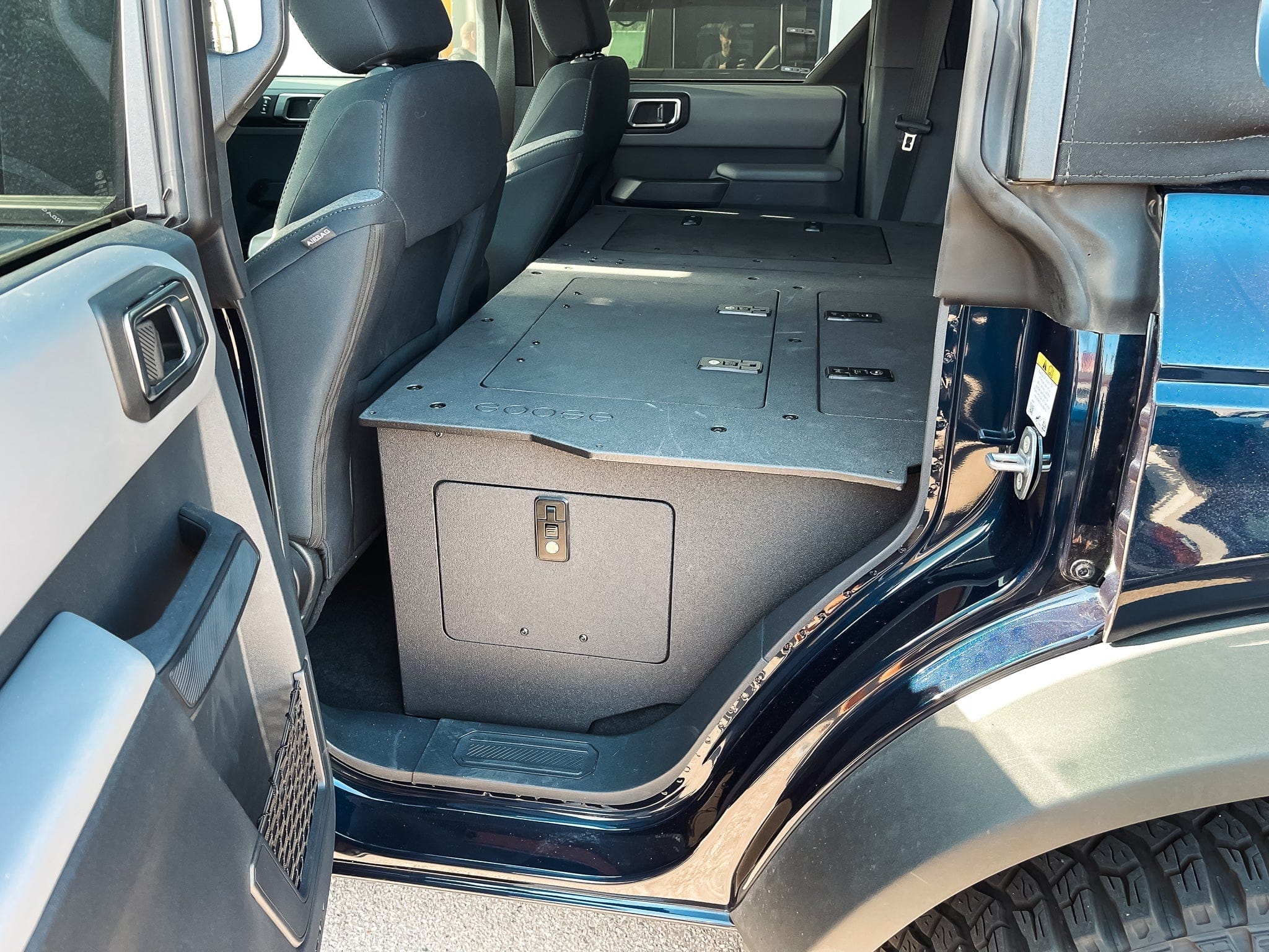 Goose Gear Seat Delete Plate System Ford Bronco 2021-Present 6 Gen. 4 Door - Second Row Seat Delete Plate System - Module Height