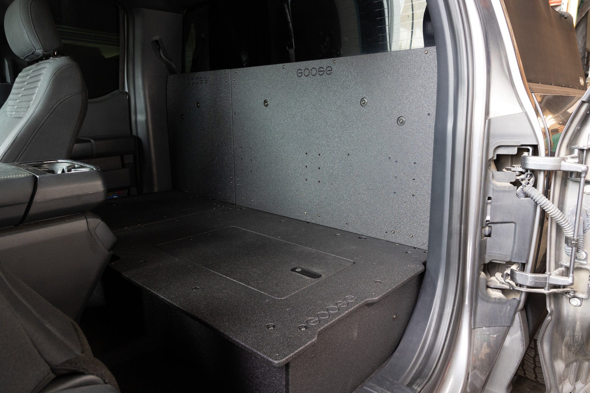 Goose Gear Seat Delete Plate System Ford F150 2015-Present 13th & 14th Gen. SuperCab - Second Row Seat Delete Plate System