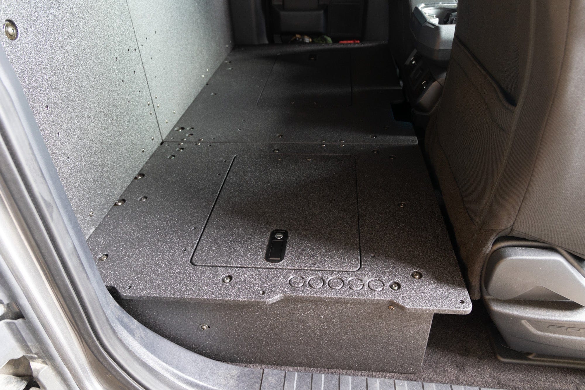 Goose Gear Seat Delete Plate System Ford F150 2015-Present 13th & 14th Gen. SuperCab - Second Row Seat Delete Plate System