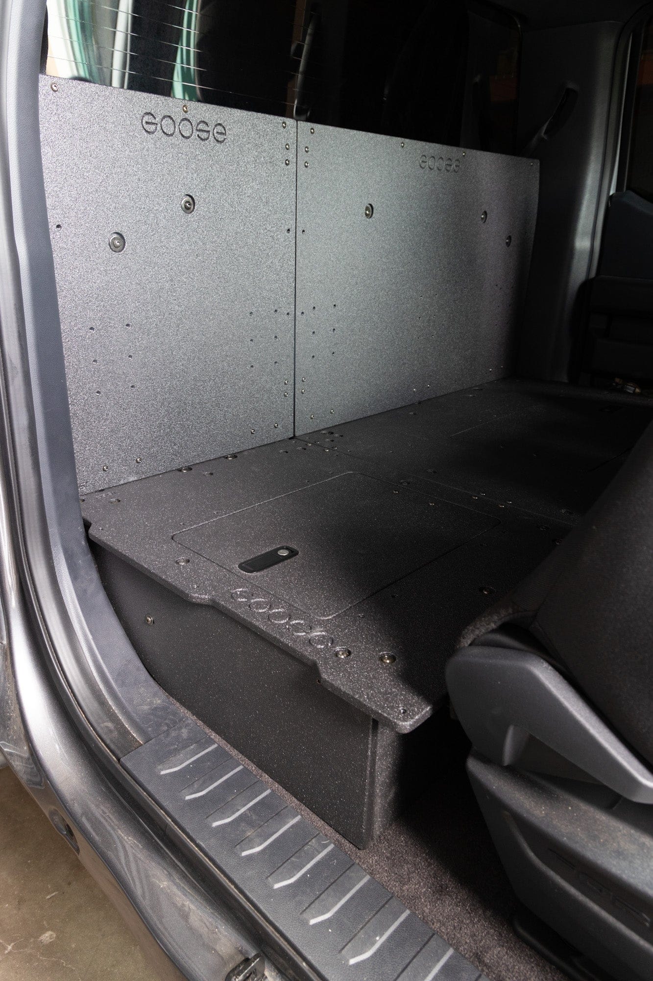 Goose Gear Seat Delete Plate System Ford F150 2015-Present 13th & 14th Gen. SuperCab - Second Row Seat Delete Plate System